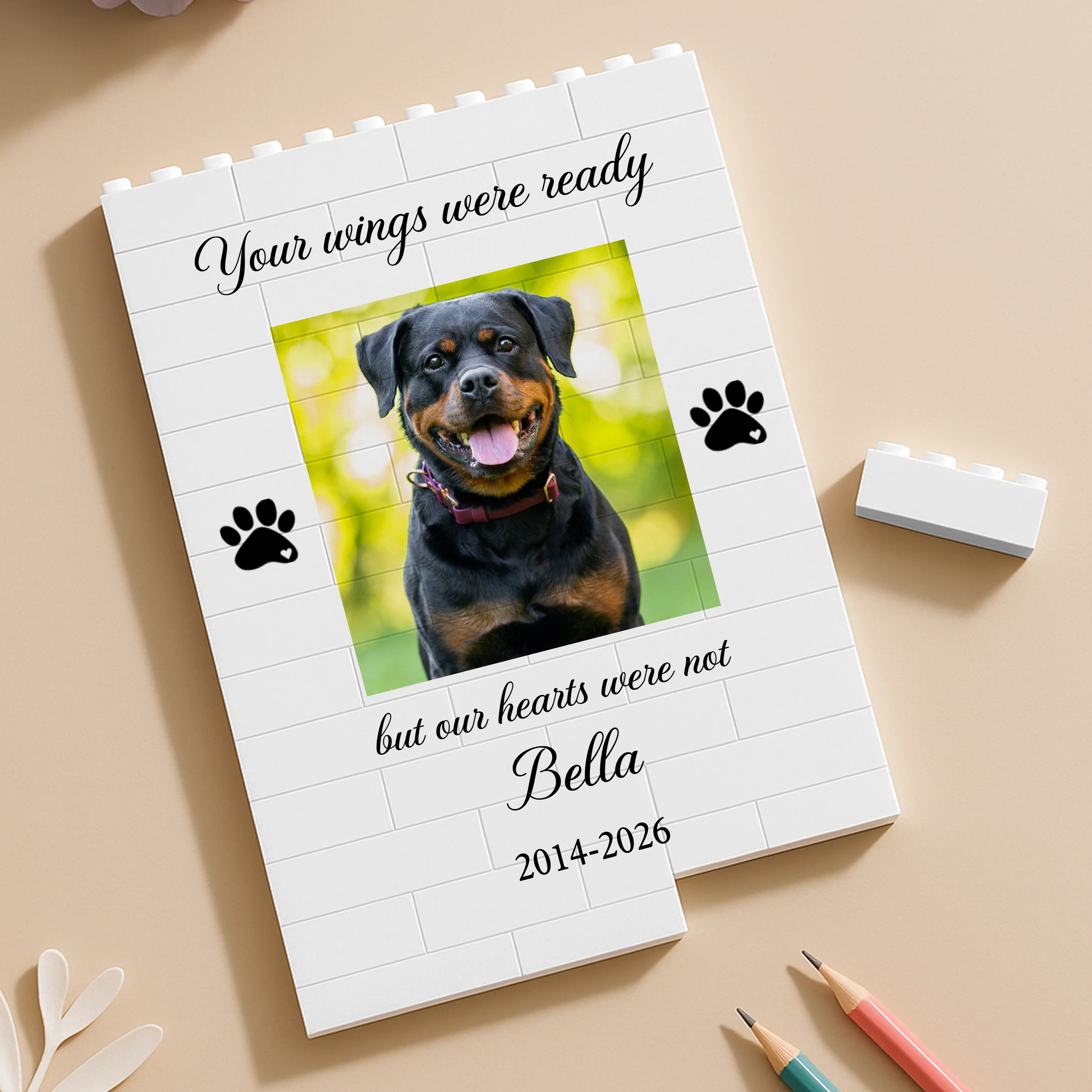 Custom Photo You Were My Favorite Hello And My Hardest Goodbye Memorial Building Block HA75 920518 - Image 7