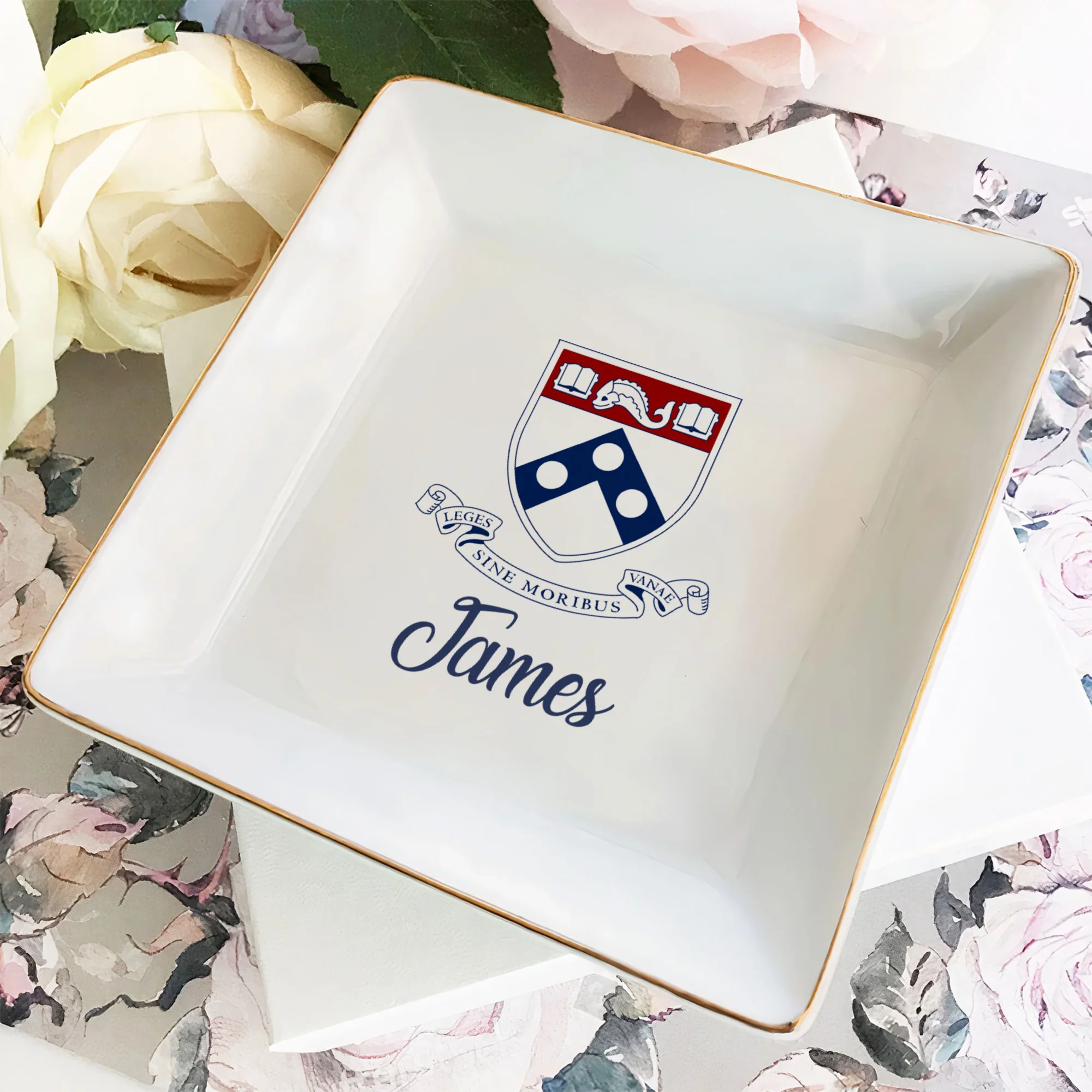 Custom School Logo Jewelry Dish Personalized Graduation HO82 901610 - Image 6