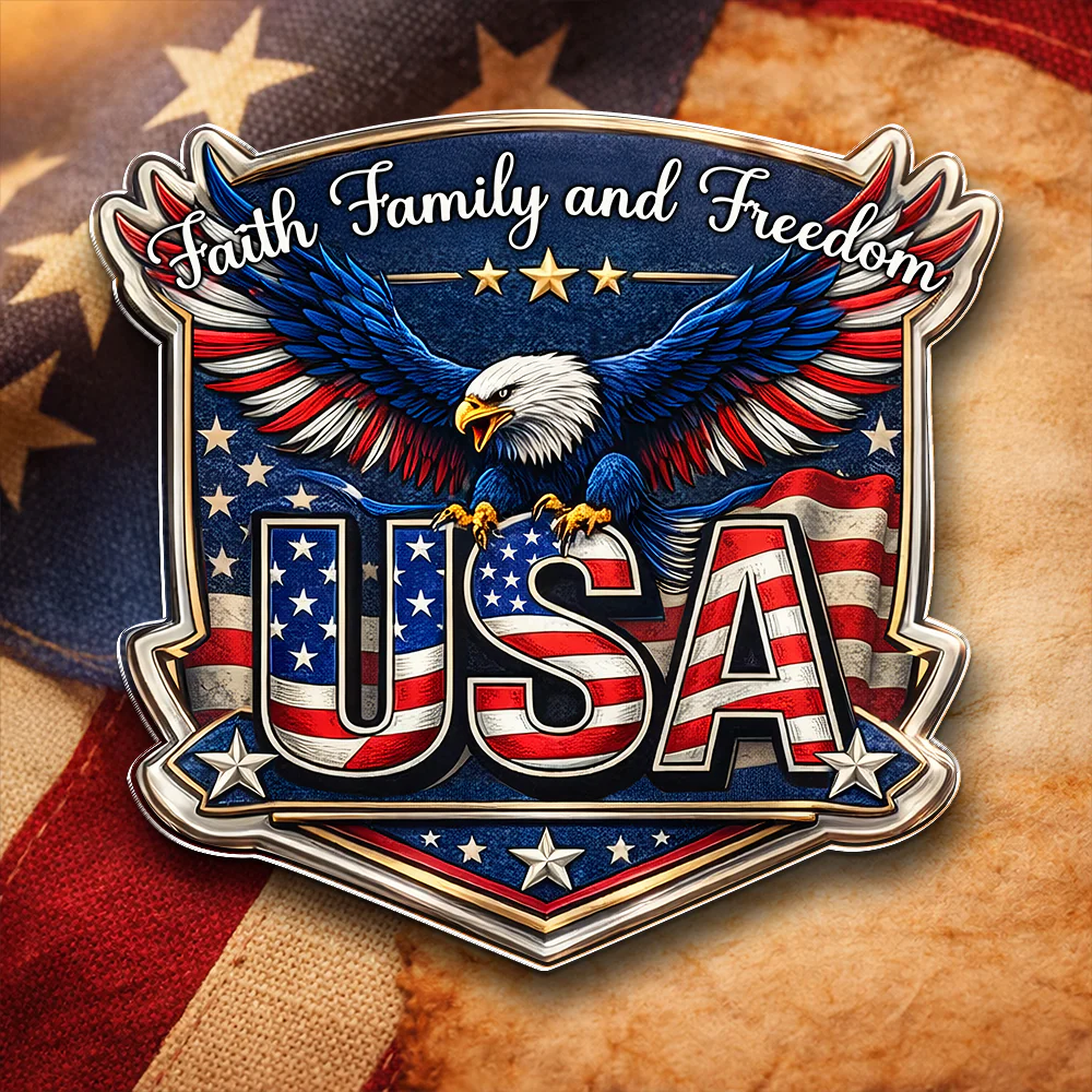 Faith, Family & Freedom 250th Anniversary of America Eagle Acrylic Pin CH07 911070 - Image 4