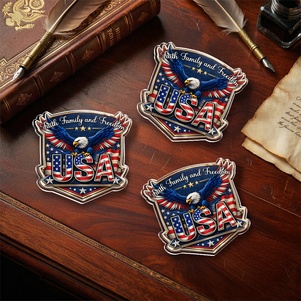Faith, Family & Freedom 250th Anniversary of America Eagle Acrylic Pin CH07 911070 - Image 6
