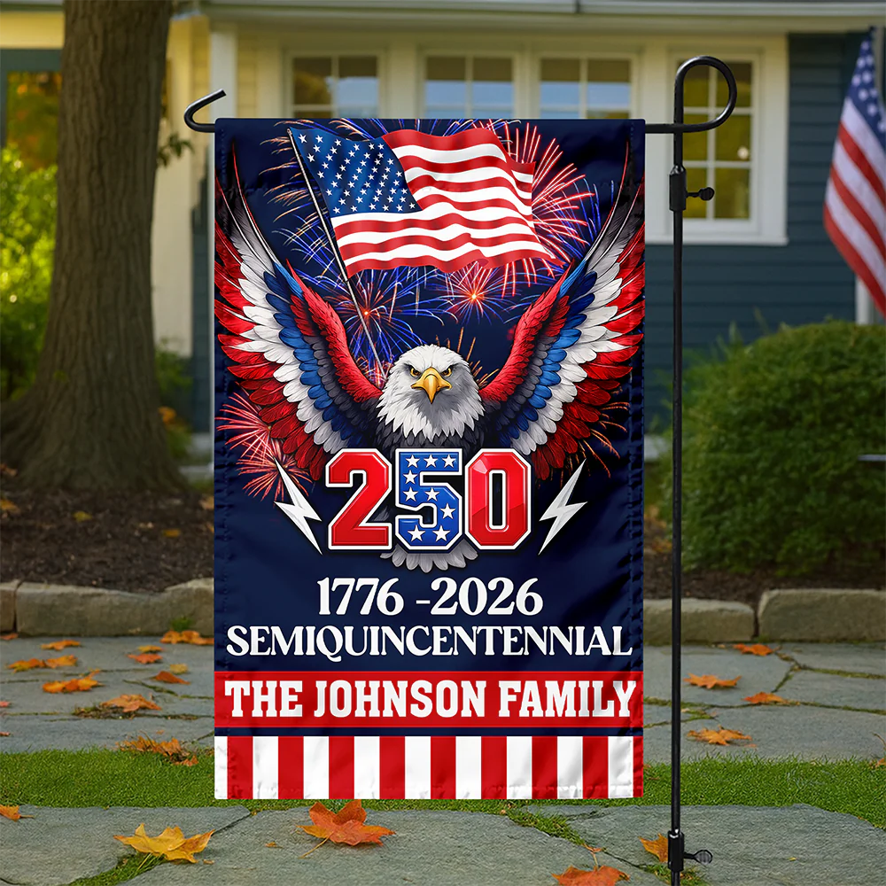 Custom Family Name Flag 250 Years America Garden Flag CH07 910626 - Image 5