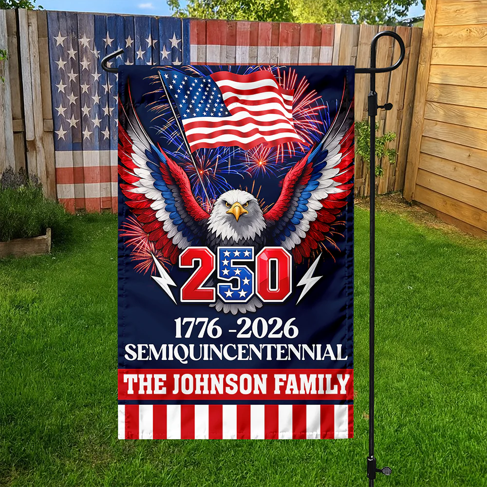 Custom Family Name Flag 250 Years America Garden Flag CH07 910626 - Image 6