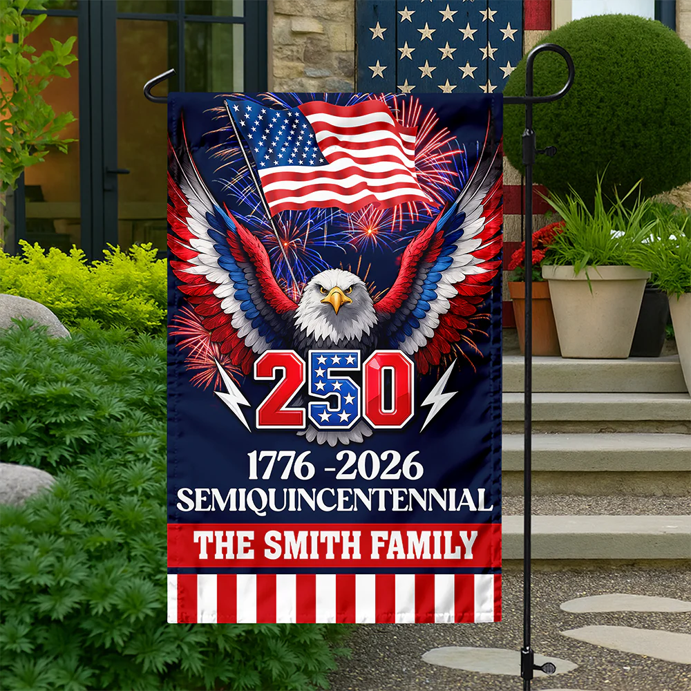 Custom Family Name Flag 250 Years America Garden Flag CH07 910626 - Image 7