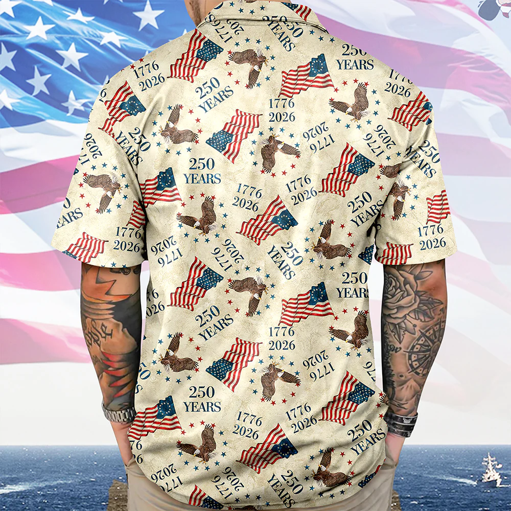 Personalized America 250th Birthday Hawaii Shirt HO82 901454 - Image 5