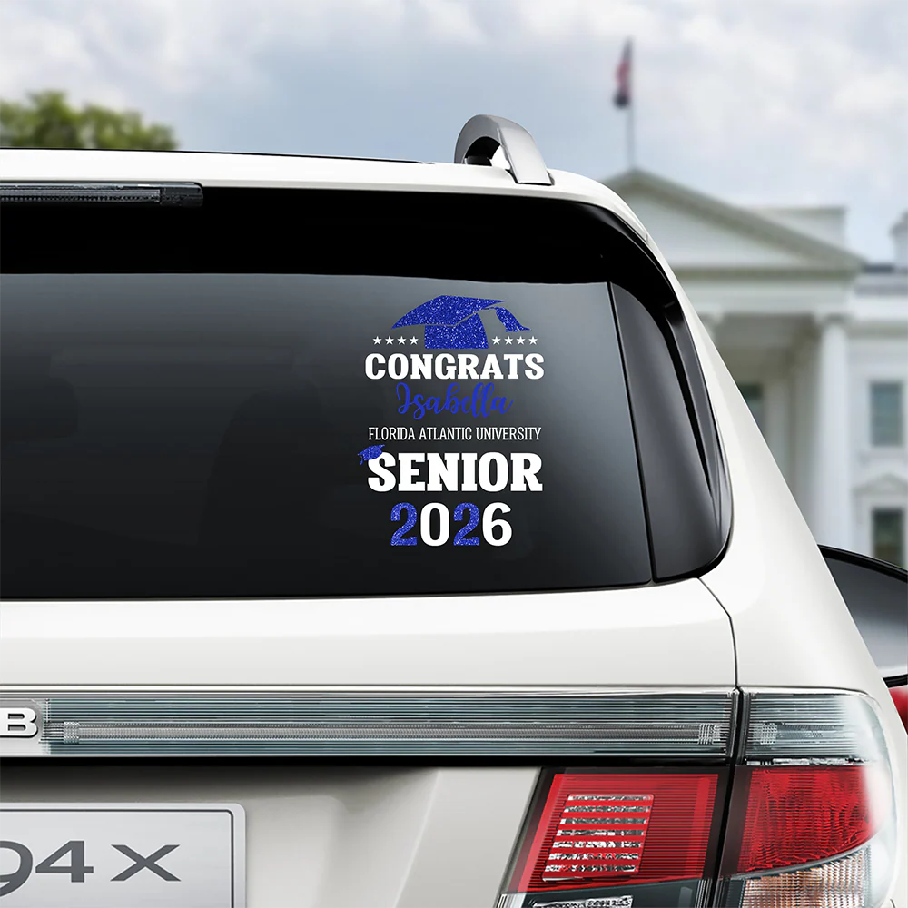 Personalized Congrats Graduation Car Window Decal Sticker HA75 898826 - Image 2