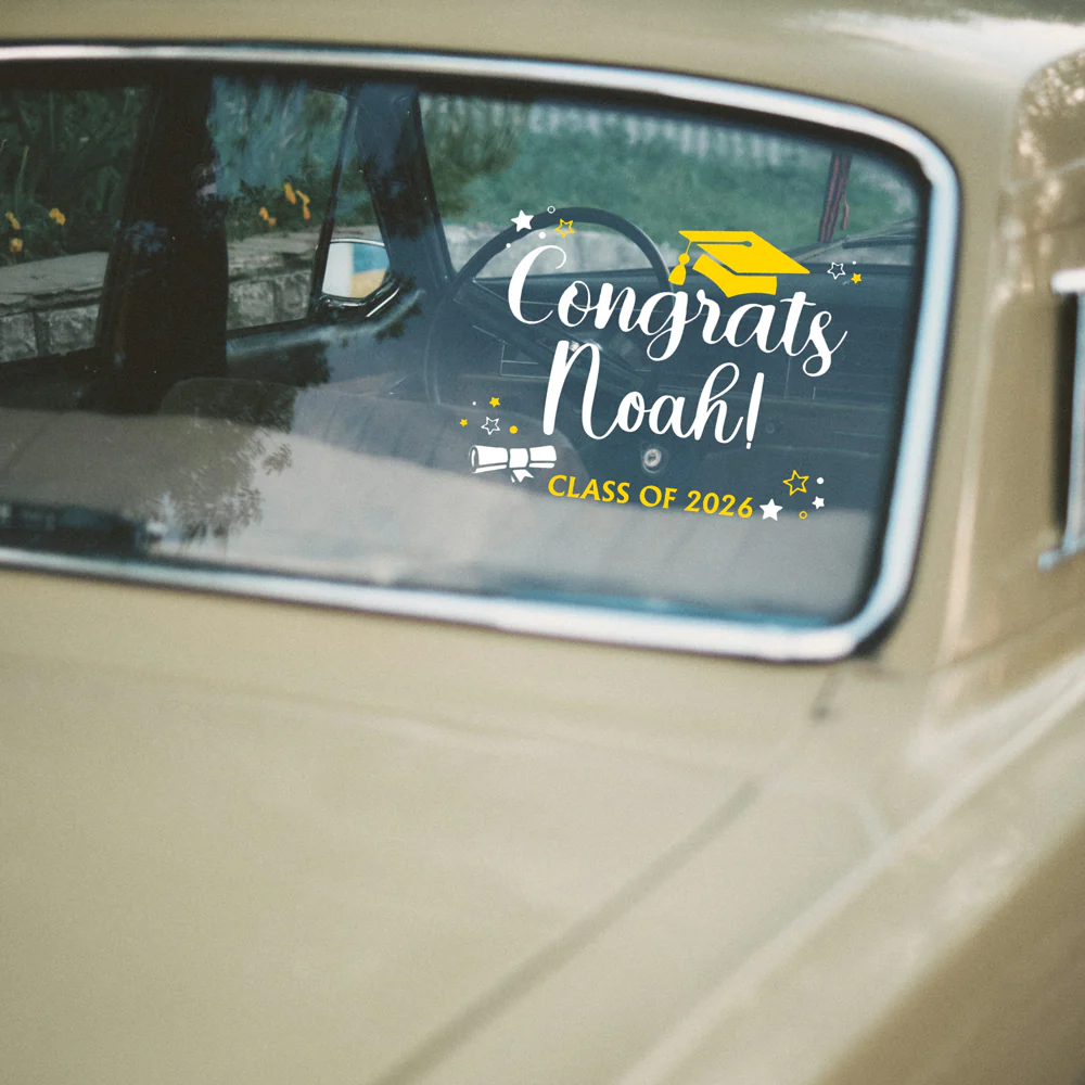 Personalized Congrats Class of 2026 Graduation Car Window Decal Sticker HA75 898820 - Image 6
