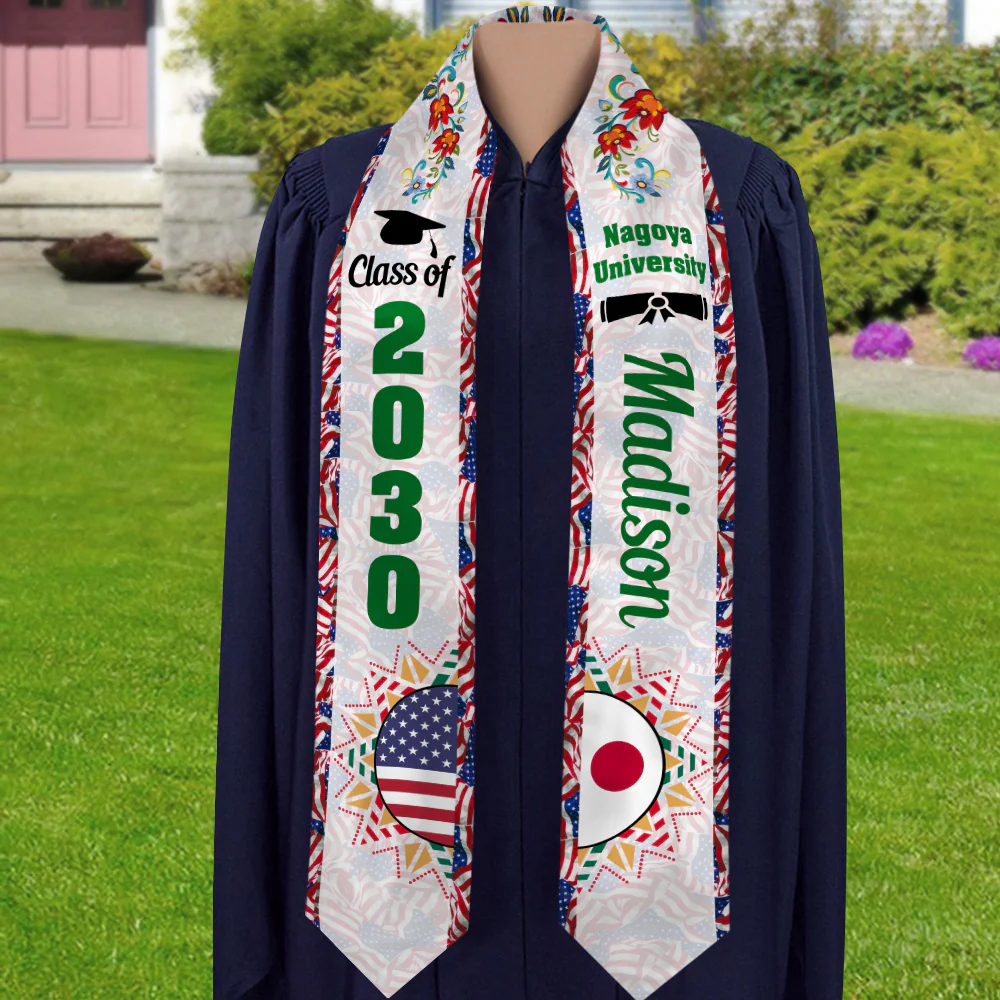 Personalized Country Flag Class of 2026 Graduation Stoles LM32 897969 - Image 11