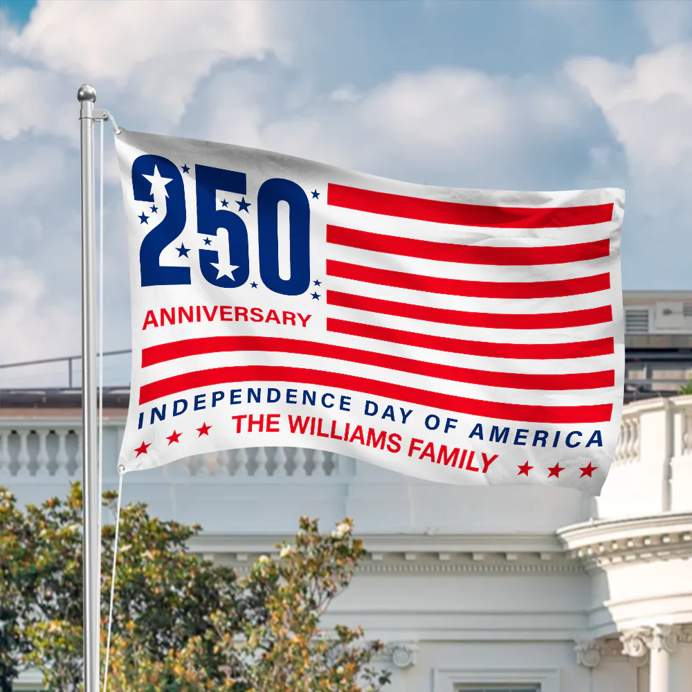 Personalized Family Name 250 Anniversary Independence Day of America Banner House Flag HA75 898798 - Image 4
