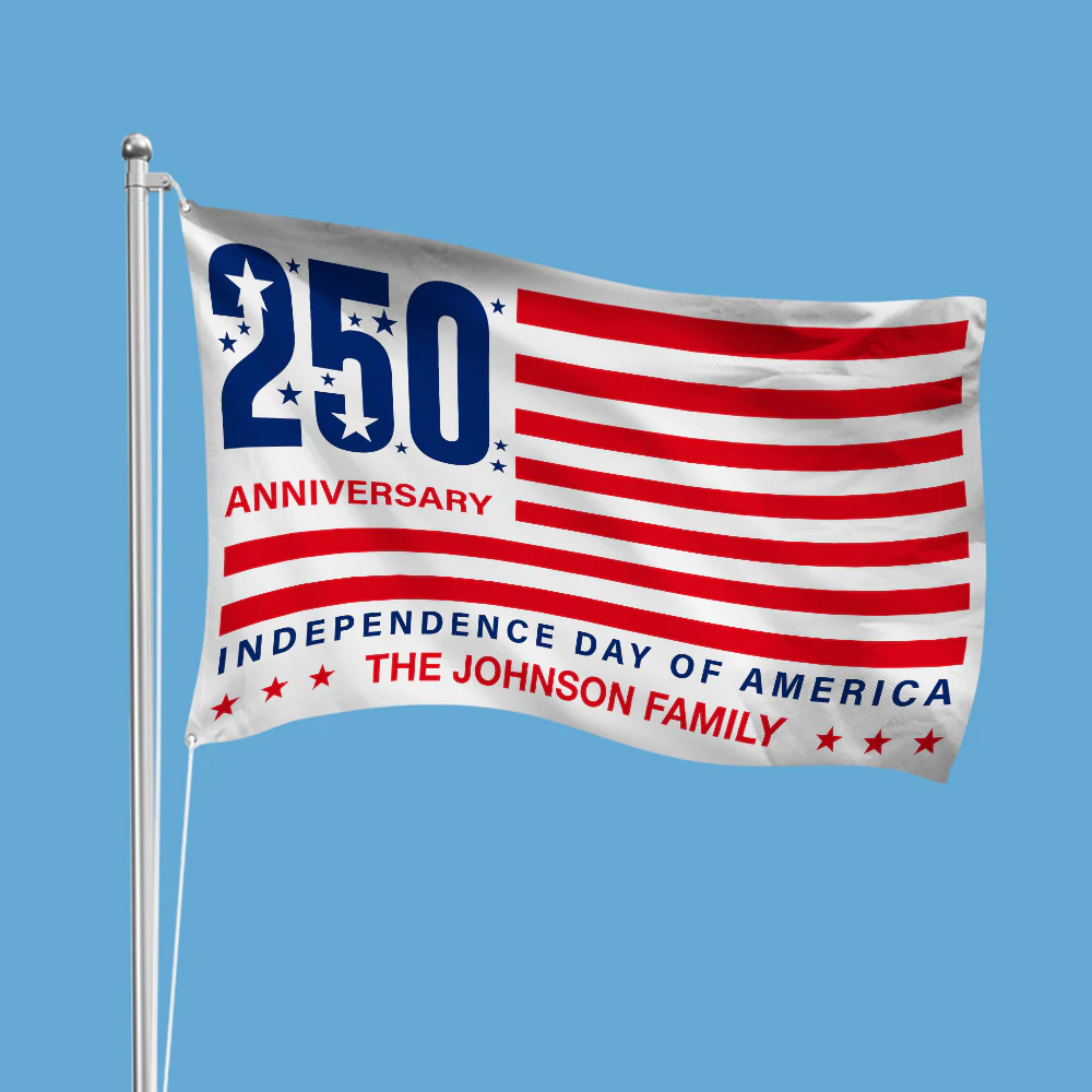 Personalized Family Name 250 Anniversary Independence Day of America Banner House Flag HA75 898798 - Image 5