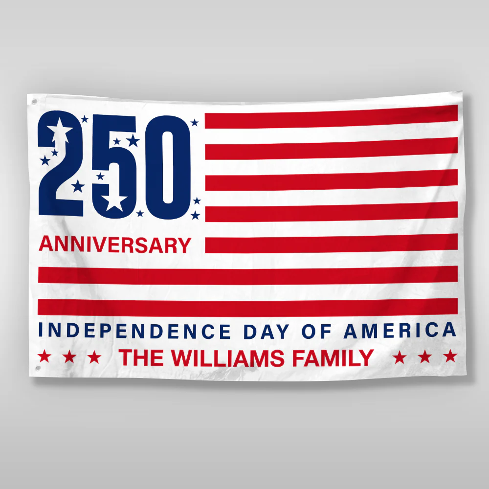 Personalized Family Name 250 Anniversary Independence Day of America Banner House Flag HA75 898798 - Image 6