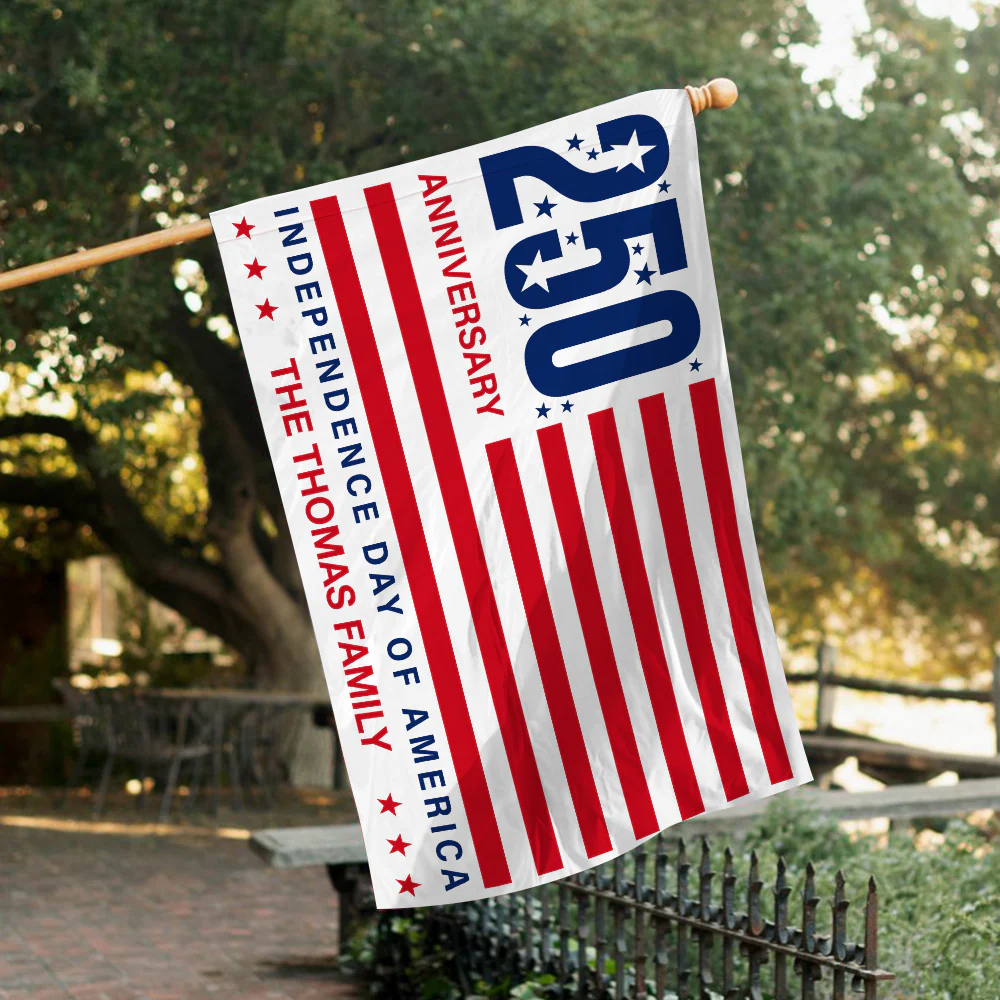 Personalized Family Name 250 Anniversary Independence Day of America Banner House Flag HA75 898798 - Image 7