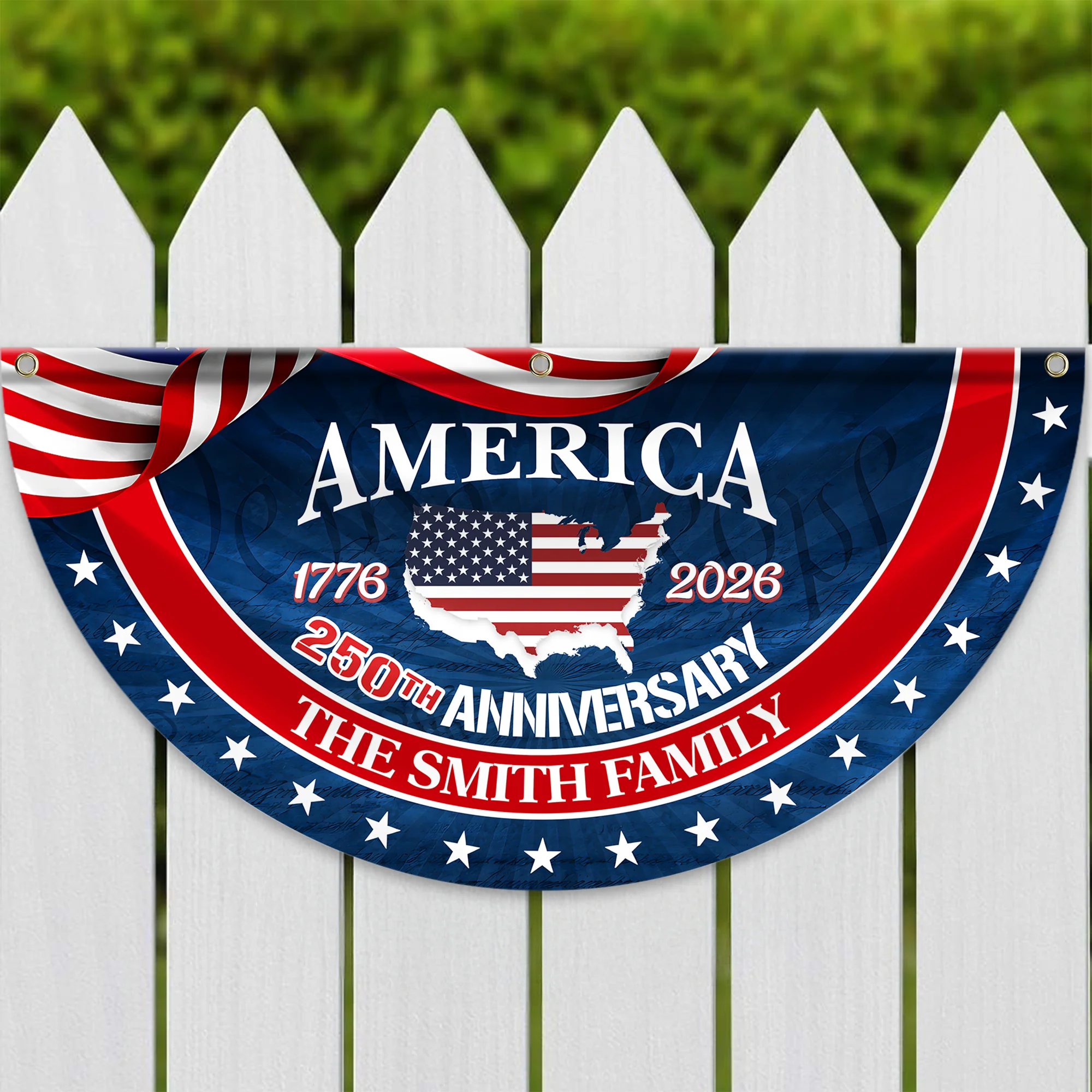 Personalized Family Name America 250th Anniversary Fan Flag HA75 920368 - Image 5