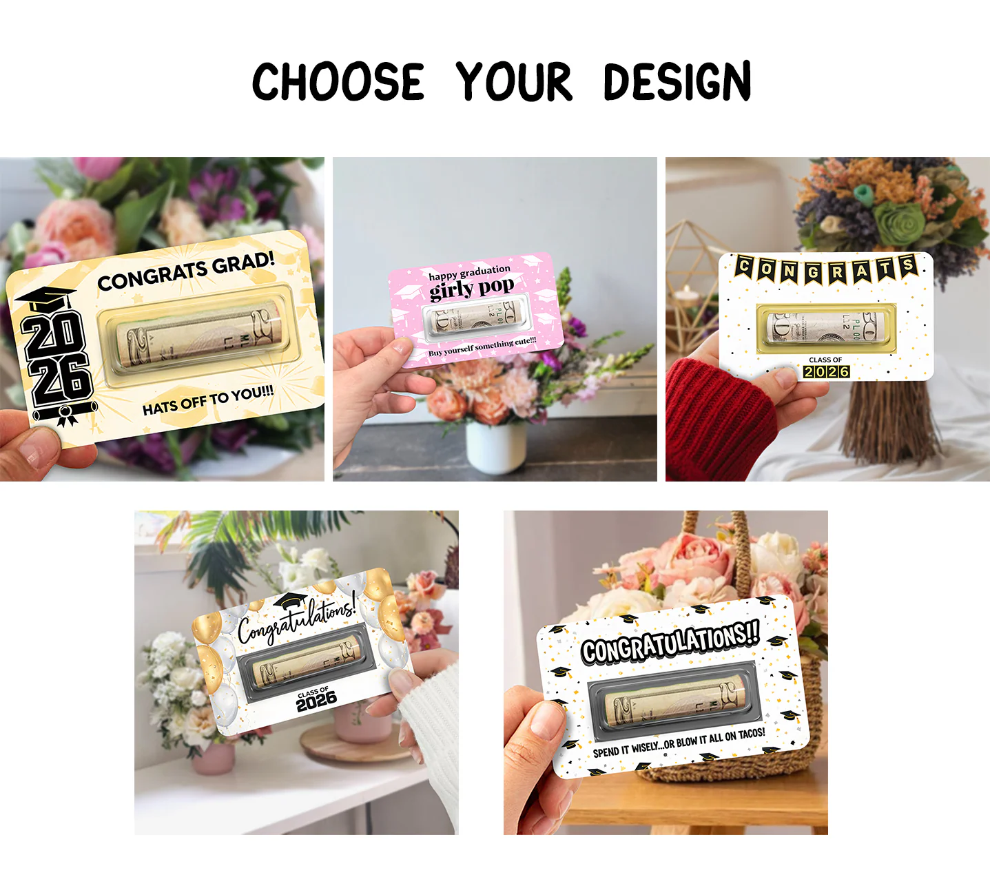 Personalized Funny Graduation Class of 2026 Money Card Holder CH07 899330 - Image 6