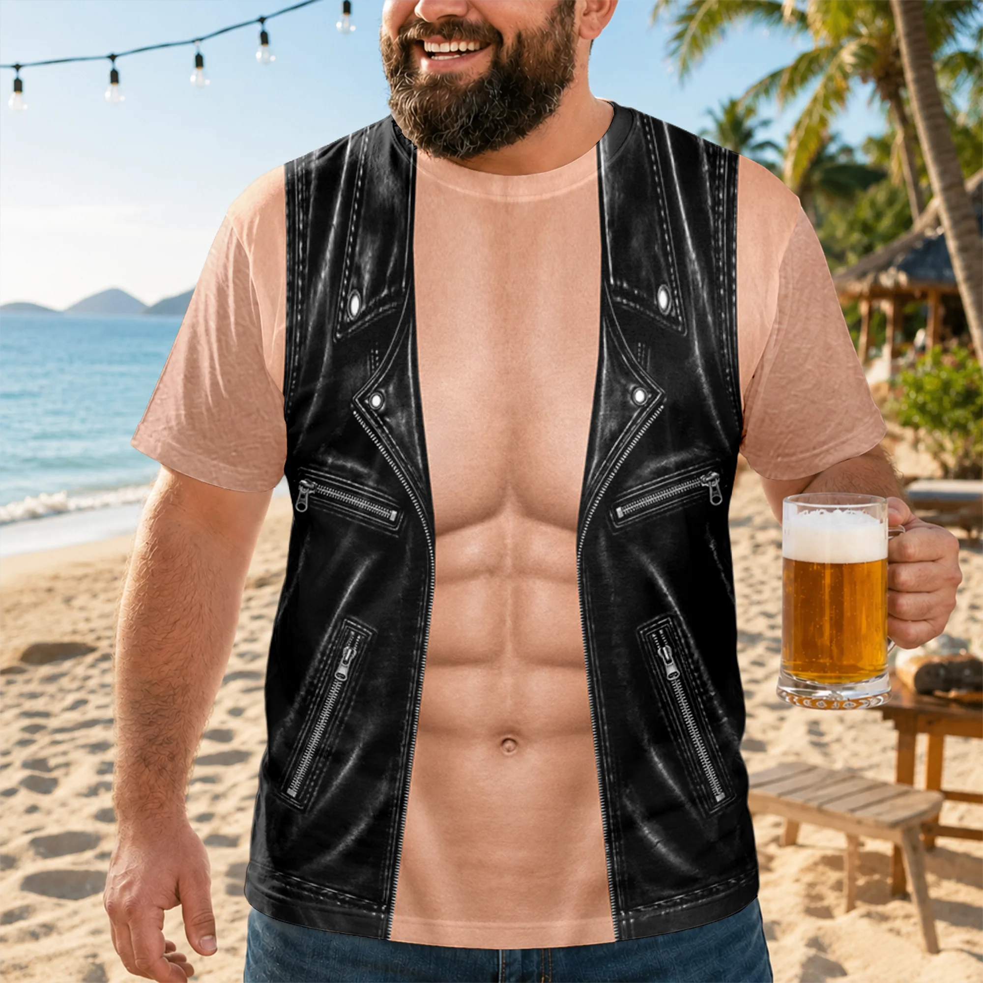 Personalized Funny Muscle Biker 3D Shirt - Novelty Gift for Men TH10 170463 - Image 2