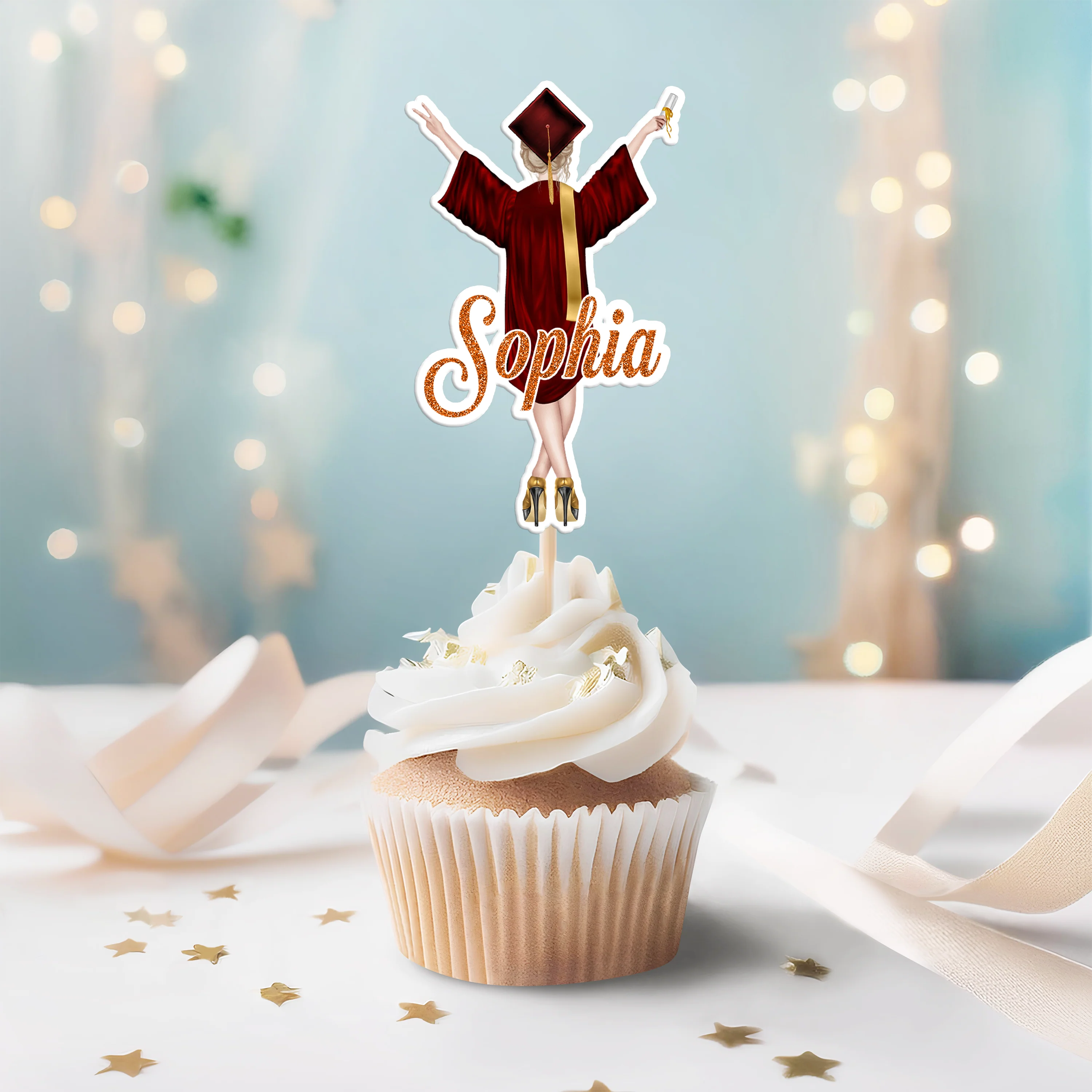 Personalized Graduation Class Of 2026 Cupcake Topper HO82 901396 - Image 4