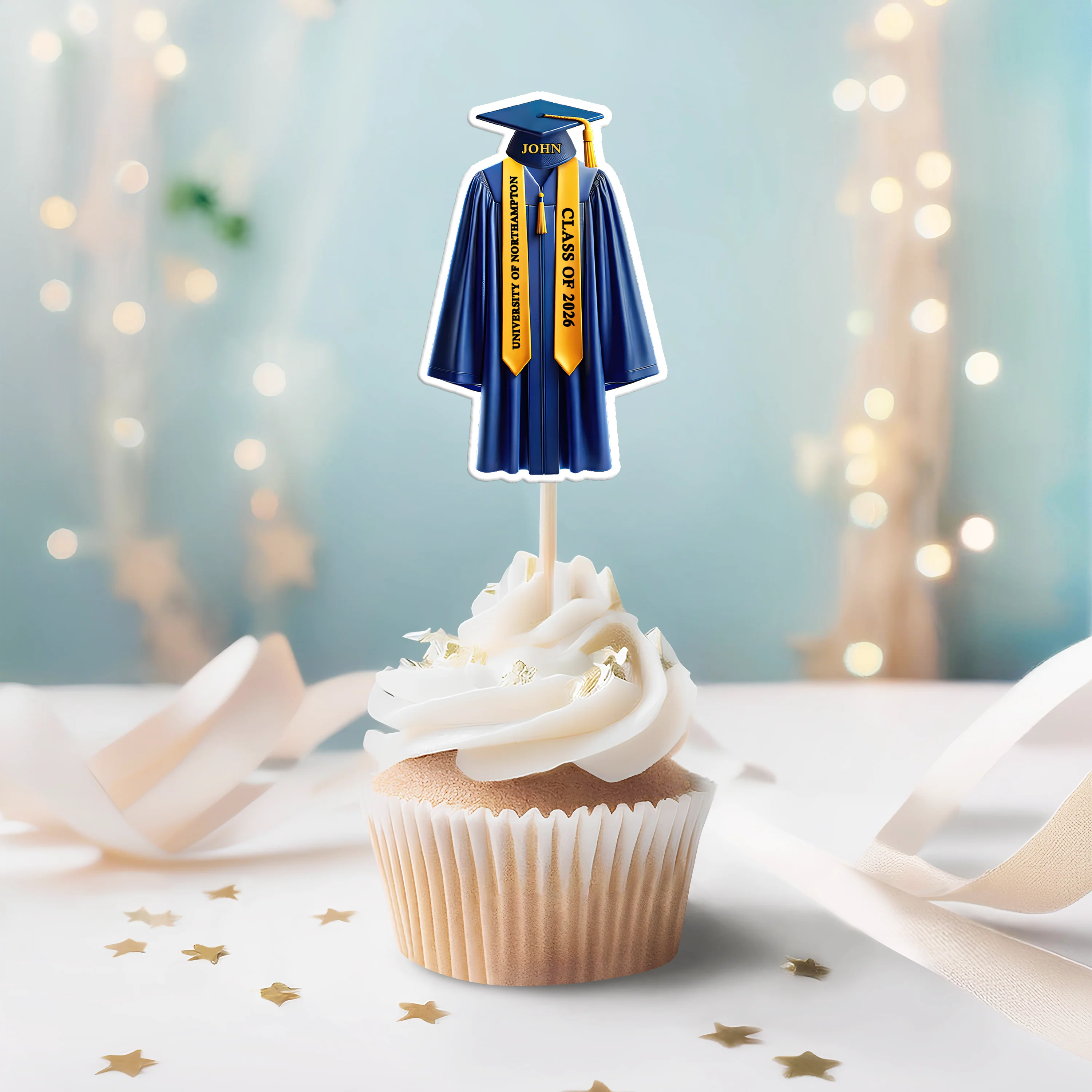 Personalized Great Graduation Cupcake Topper HO82 901402 - Image 2
