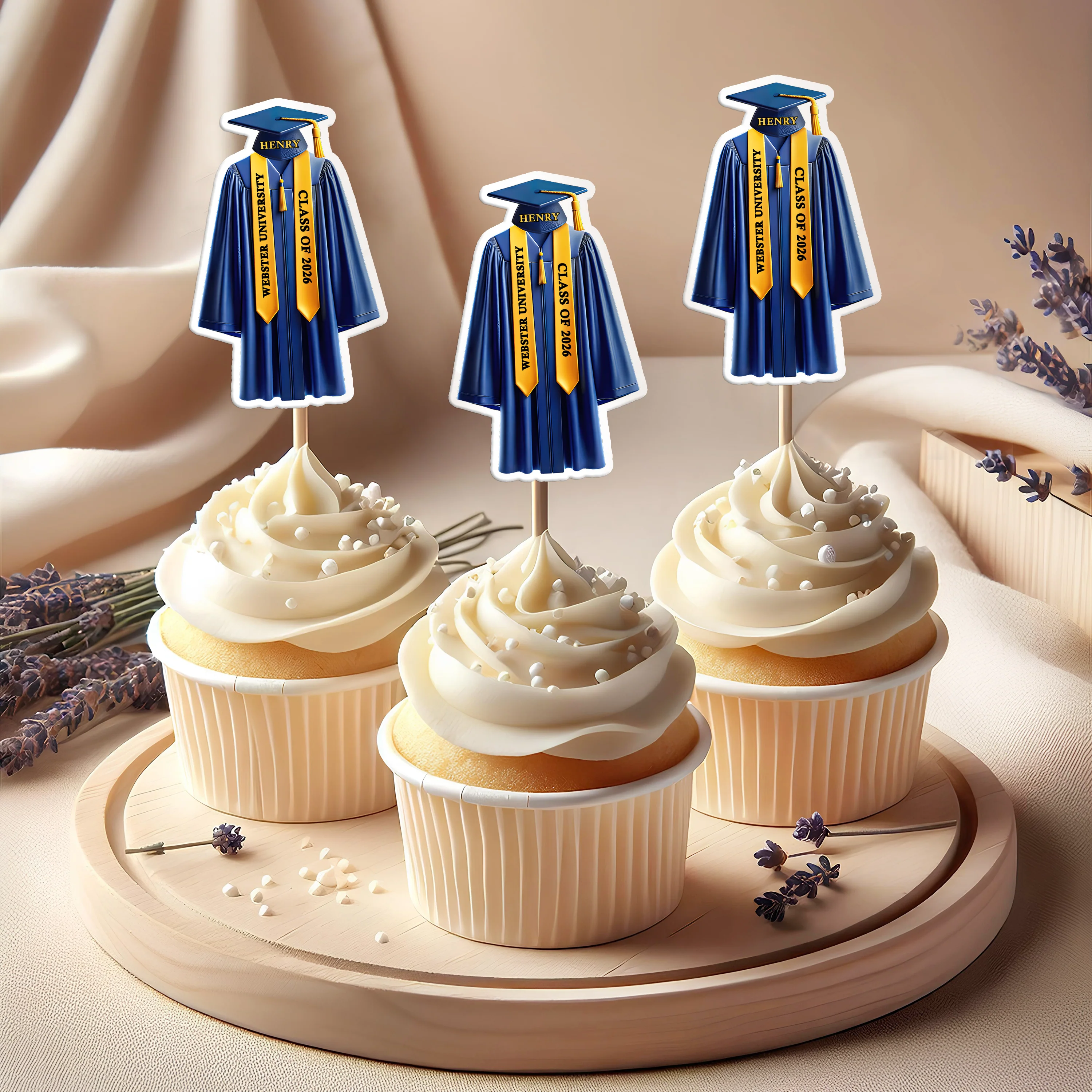 Personalized Great Graduation Cupcake Topper HO82 901402 - Image 6