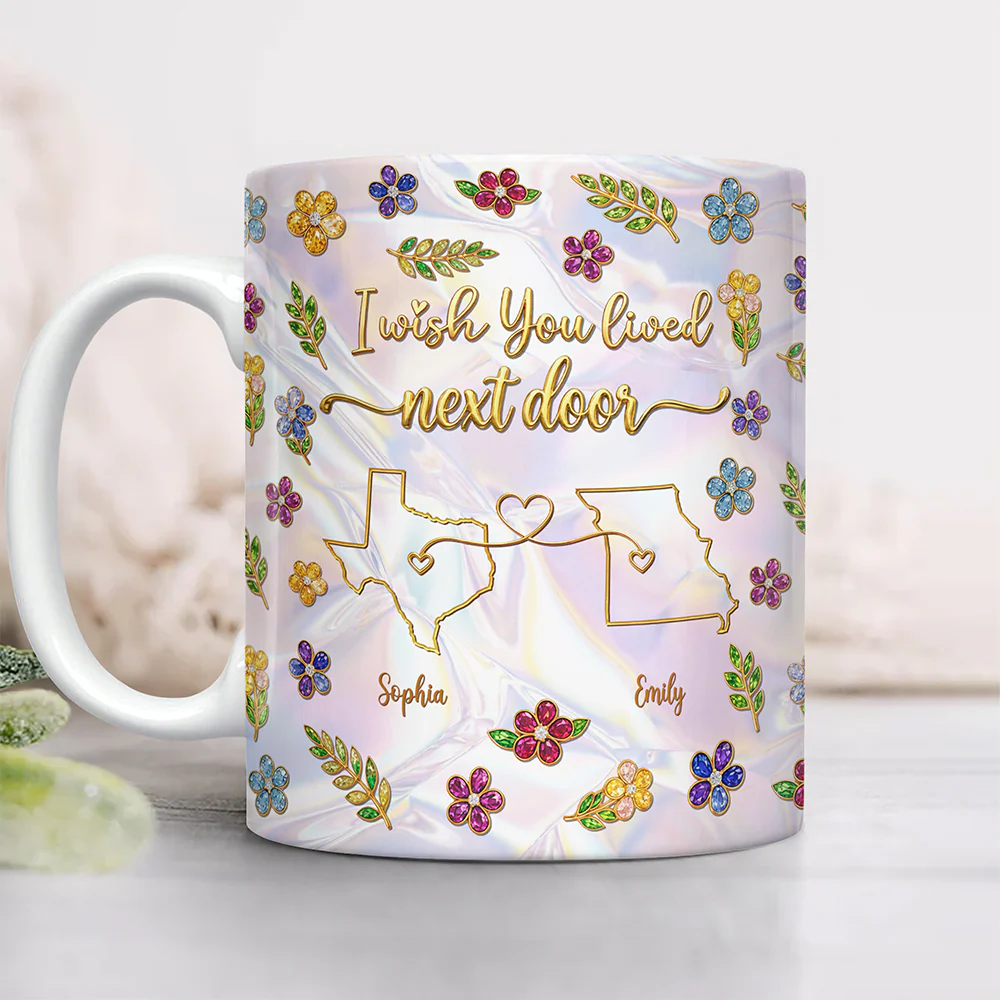 Personalized I Wish We Lived Closer Mug - Long Distance Best Friend Gift CH07 911328 - Image 2