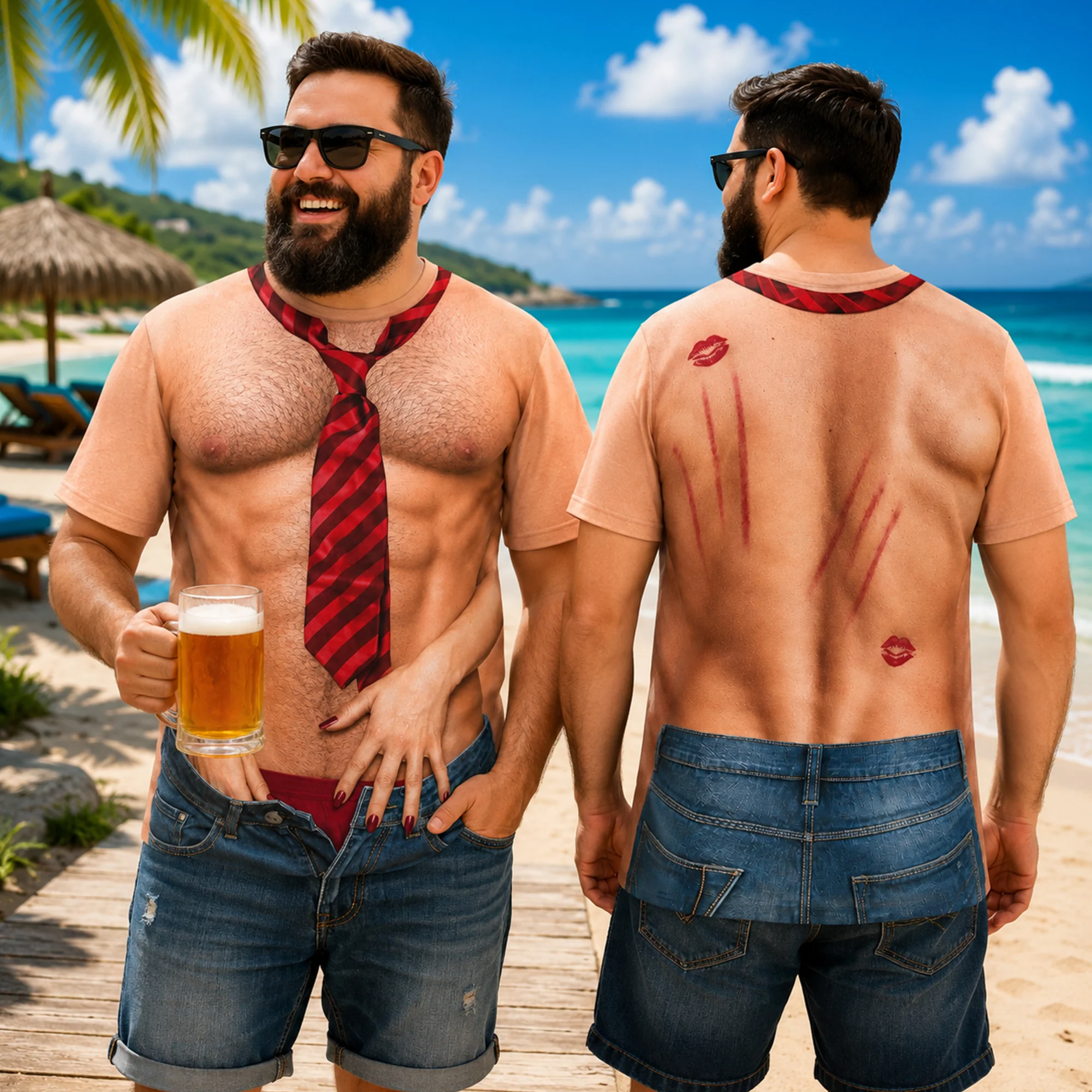 Personalized Imitation Genuine Men's Sexy Nude Funny 3D Shirt HO82 903090 - Image 9