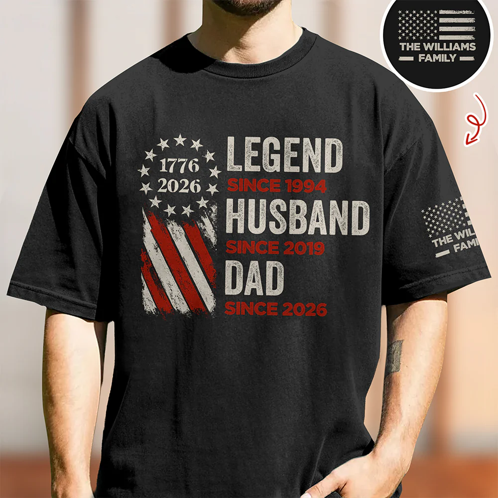 Personalized Legend, Husband, Dad And Grandpa Dark Shirt Gift For Dad, Father's Day HO82 902502 - Image 3