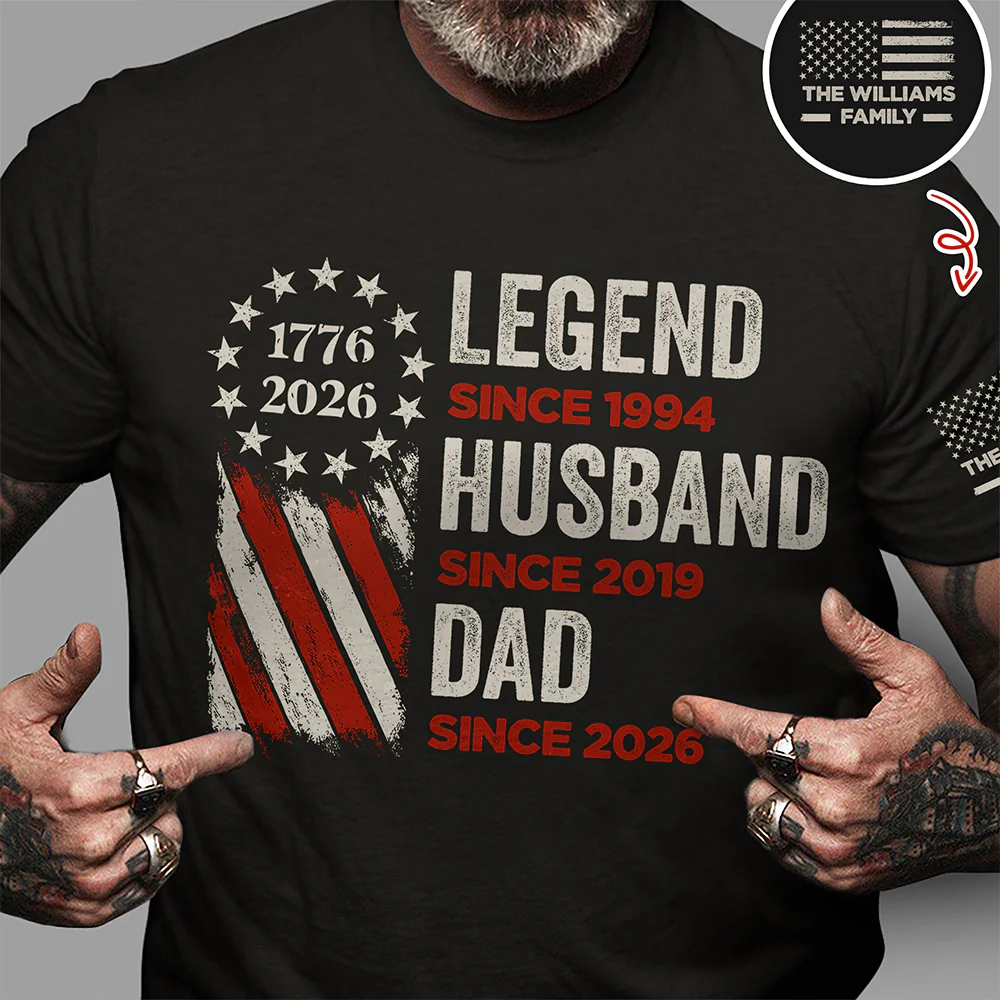 Personalized Legend, Husband, Dad And Grandpa Dark Shirt Gift For Dad, Father's Day HO82 902502 - Image 4