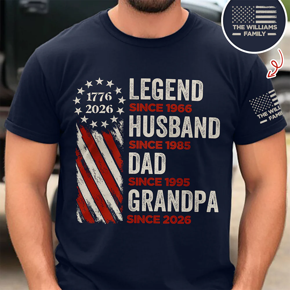Personalized Legend, Husband, Dad And Grandpa Dark Shirt Gift For Dad, Father's Day HO82 902502 - Image 5