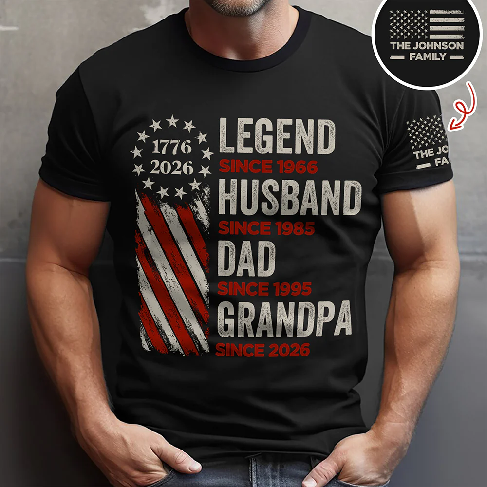 Personalized Legend, Husband, Dad And Grandpa Dark Shirt Gift For Dad, Father's Day HO82 902502 - Image 7