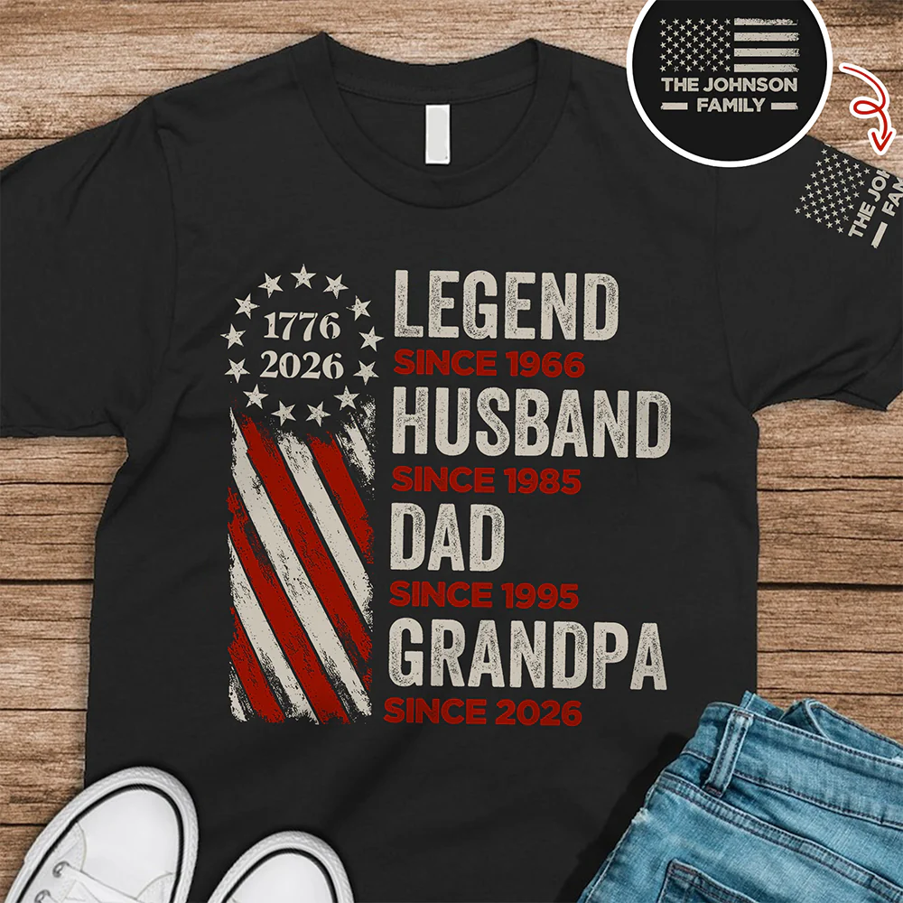 Personalized Legend, Husband, Dad And Grandpa Dark Shirt Gift For Dad, Father's Day HO82 902502 - Image 8