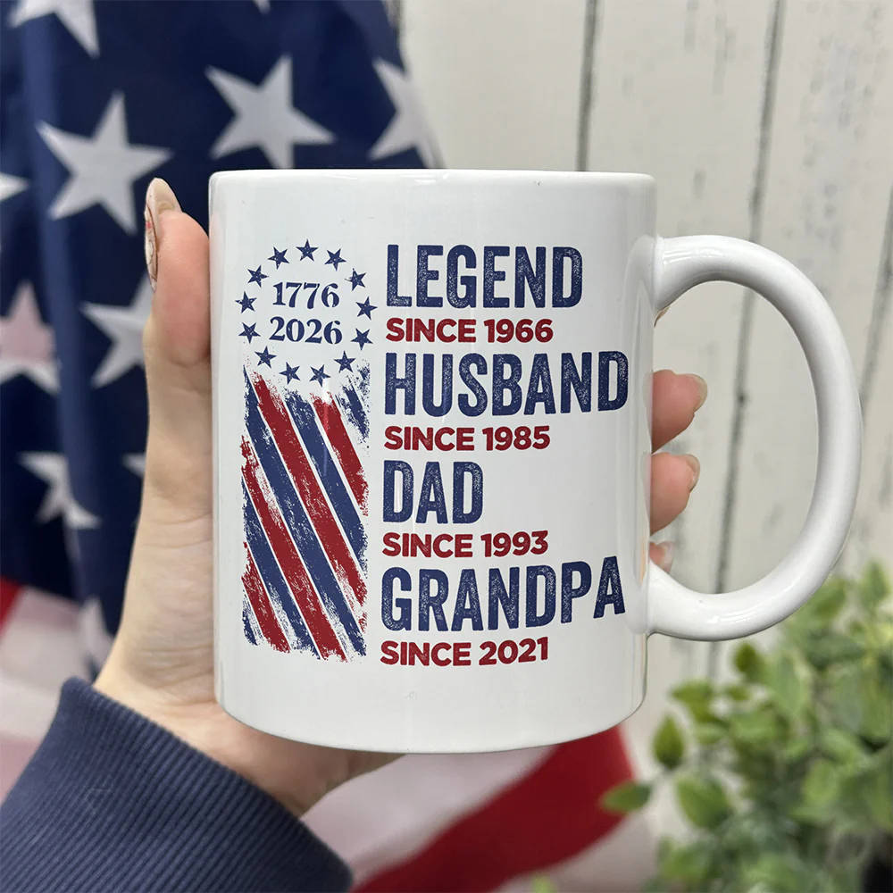 Personalized Legend, Husband, Dad And Grandpa Mug HO82 901180 - Image 2