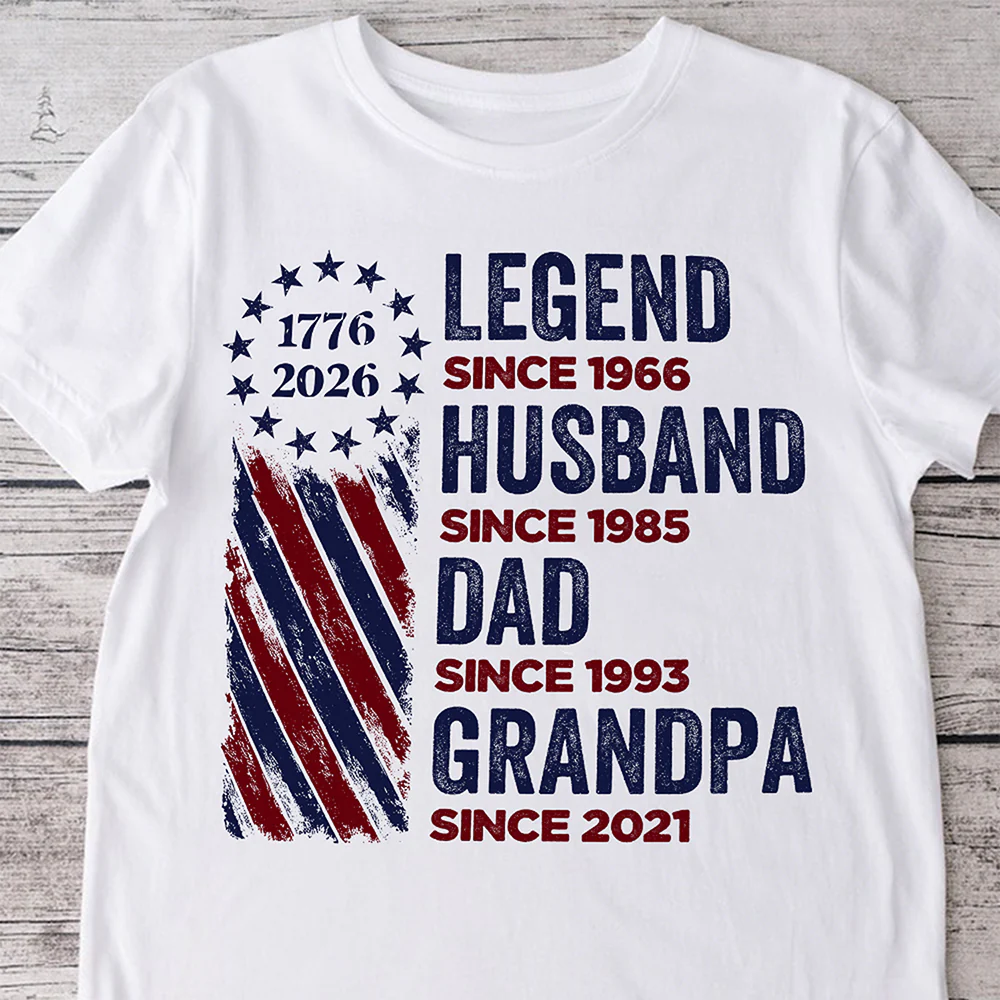 Personalized Legend, Husband, Dad And Grandpa Shirt HO82 901178 - Image 7