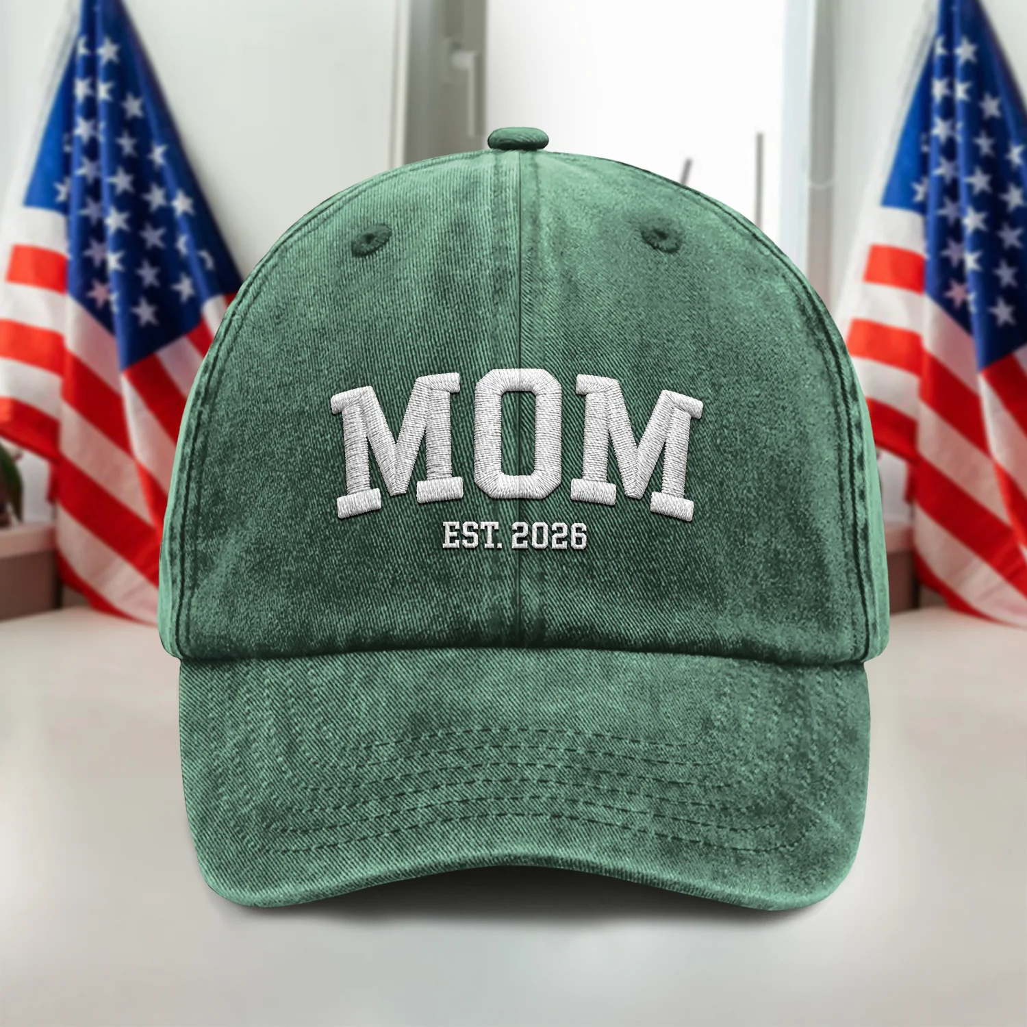 Personalized Mom, Dad Est. 2026 Embroidered Baseball Cap TH10 169307 - Image 3