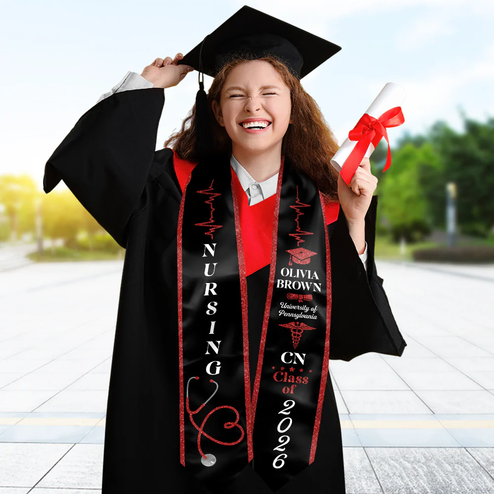 Personalized Nursing Graduation 2026 Stole HO82 901508 - Image 2
