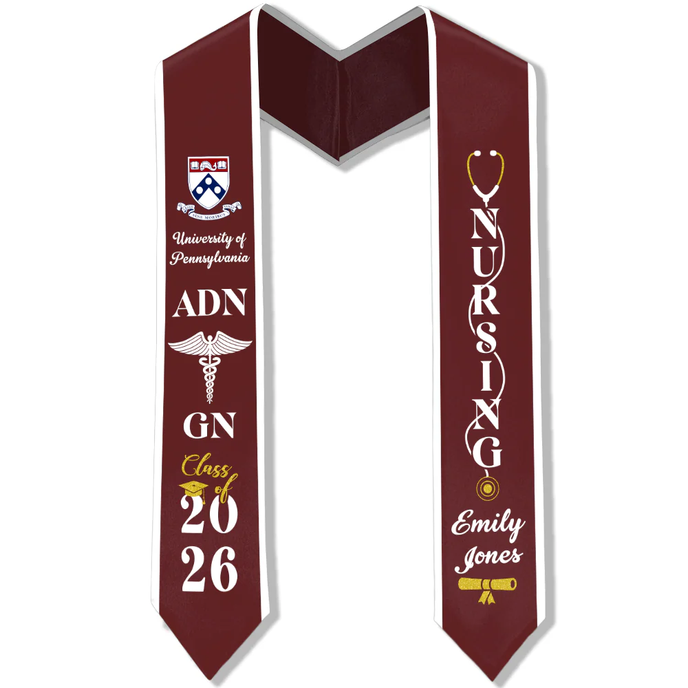 Personalized Nursing Graduation Stole Class of 2026 HO82 901510 - Image 6