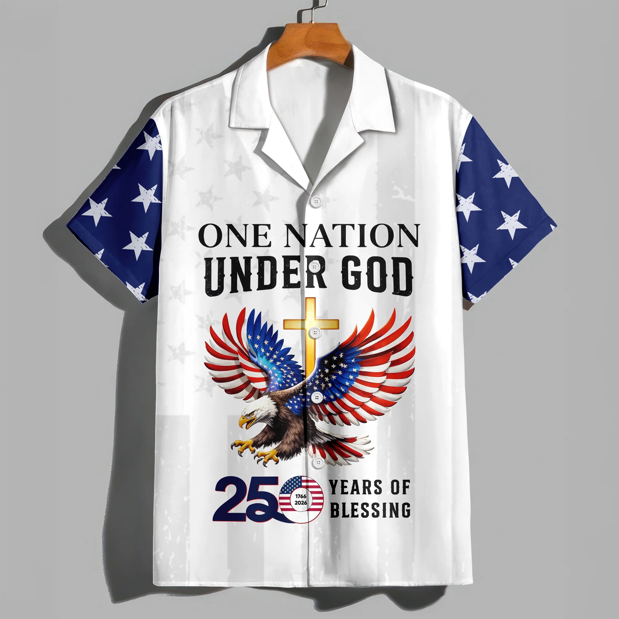 Personalized One Nation Under God America 250th 1776-2026 Hawaii Shirt LM32 899609 - Image 4