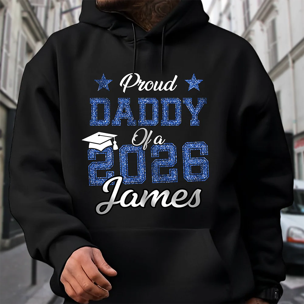 Personalized Proud Of You Class Of 2026 Glitter Graduation Dark Shirt HA75 920486 - Image 2