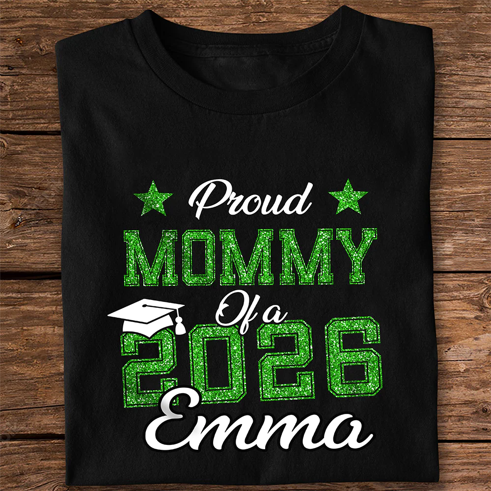 Personalized Proud Of You Class Of 2026 Glitter Graduation Dark Shirt HA75 920486 - Image 3