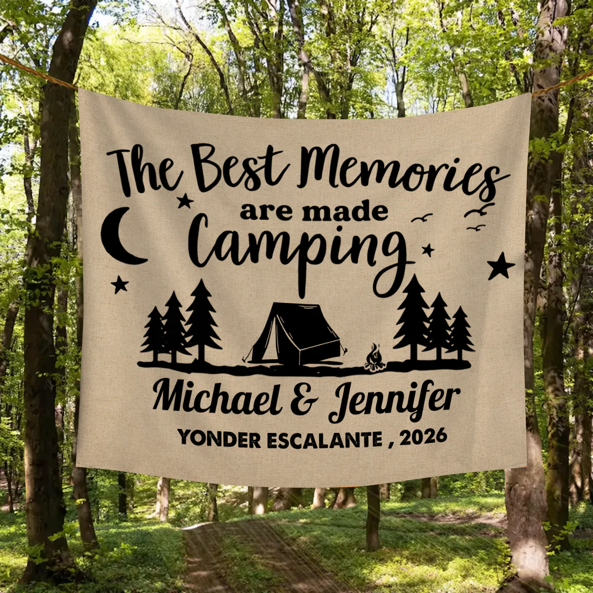 Personalized The Best Memories Are Made Camping Tapestry HO82 903074