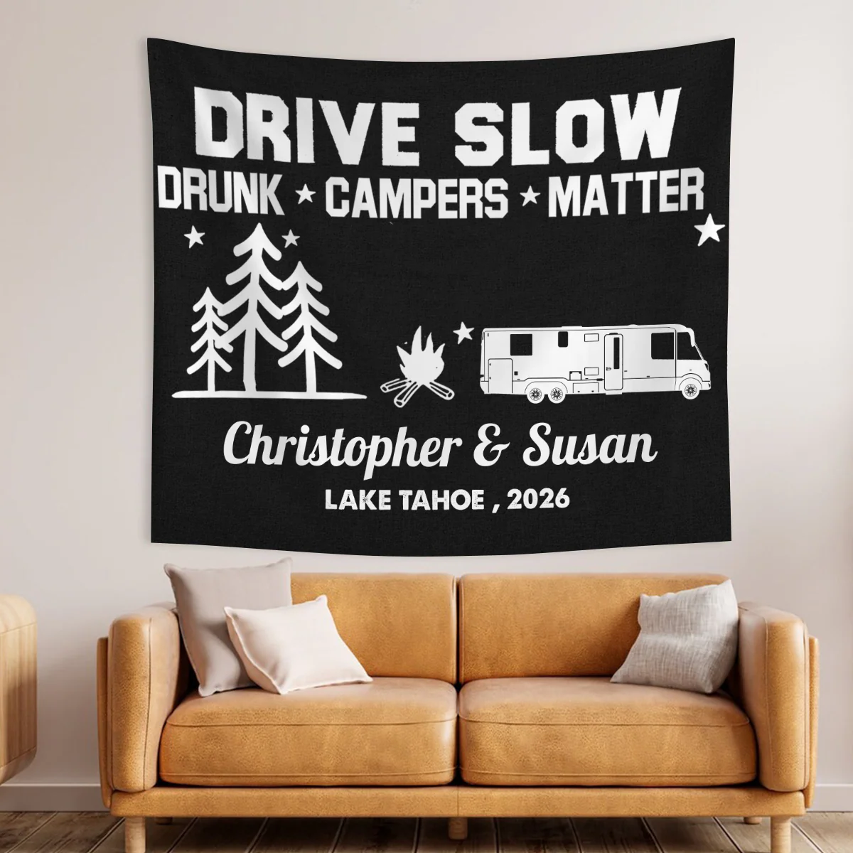 Personalized The Best Memories Are Made Camping Tapestry HO82 903074 - Image 4