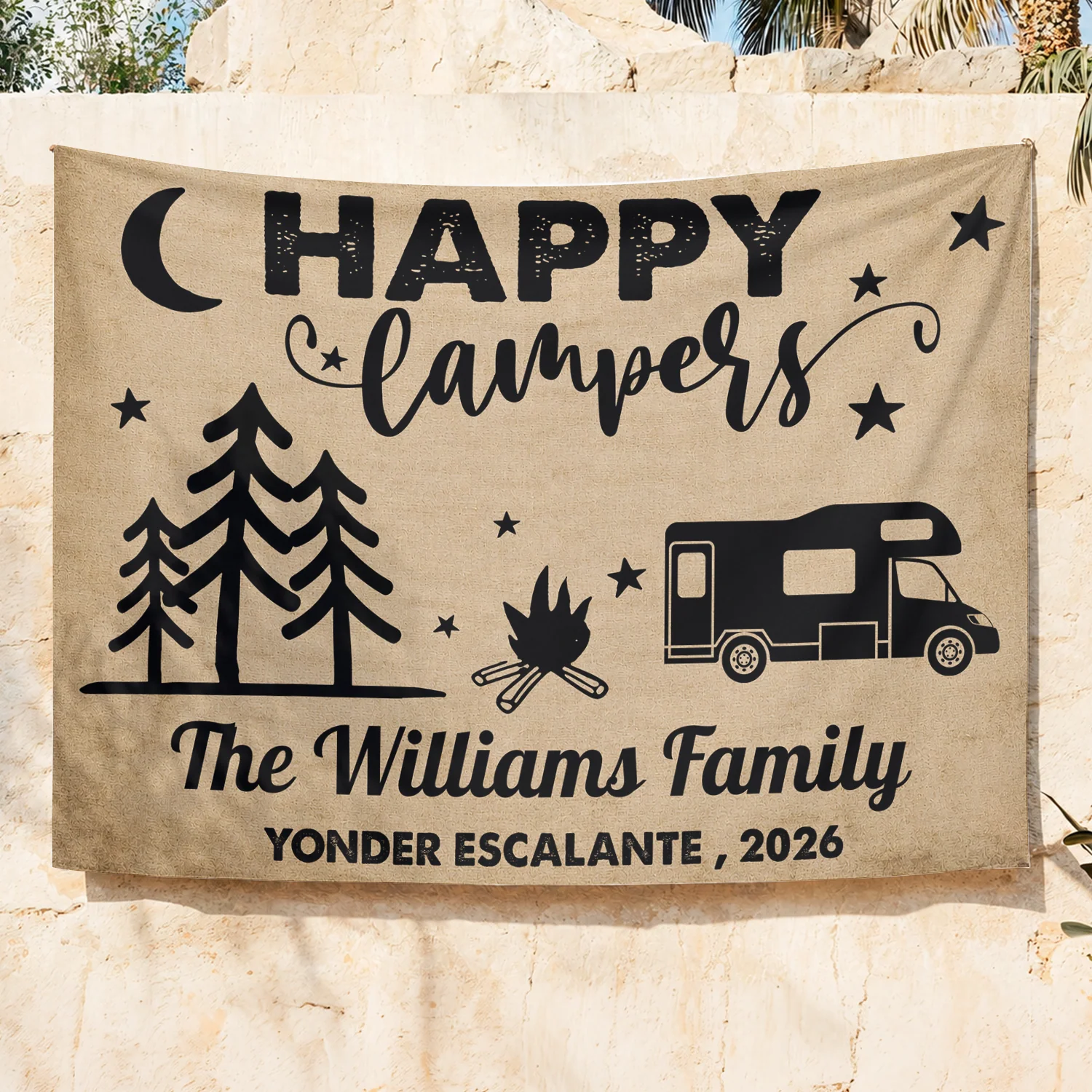 Personalized The Best Memories Are Made Camping Tapestry HO82 903074 - Image 5