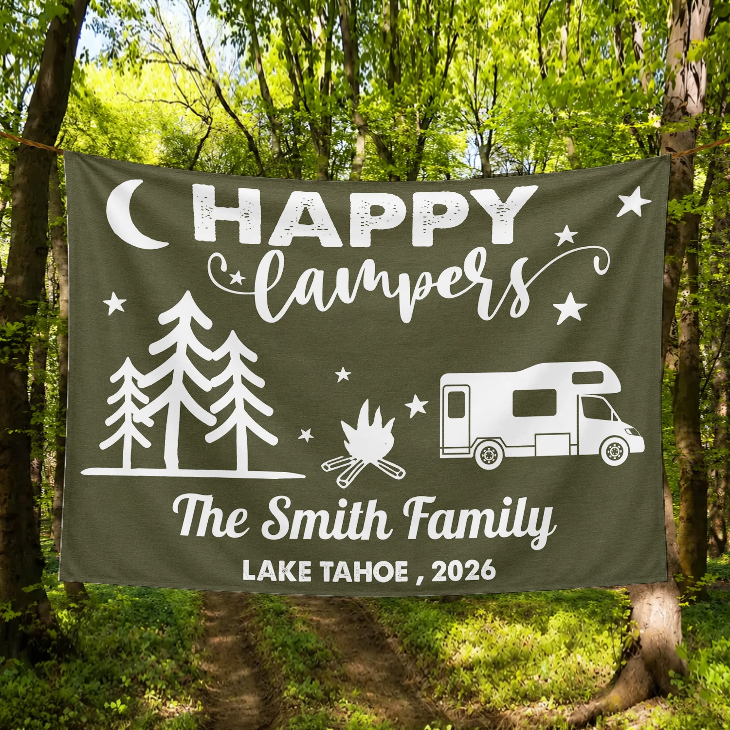 Personalized The Best Memories Are Made Camping Tapestry HO82 903074 - Image 8