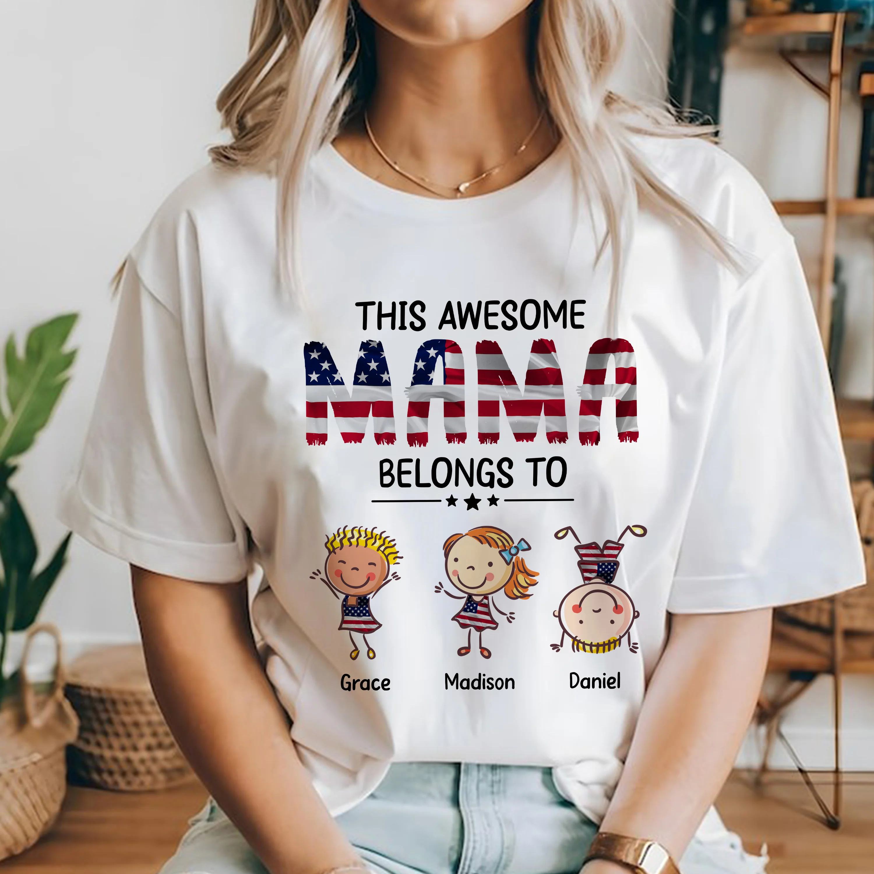 Personalized This Awesome Mom Belongs To White Shirt HA75 920864 - Image 2