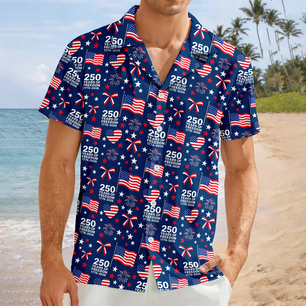 Personalized US 250 Years Of Freedom 1776-2026 American Flag Hawaii Shirt TH10 169515 - Image 5