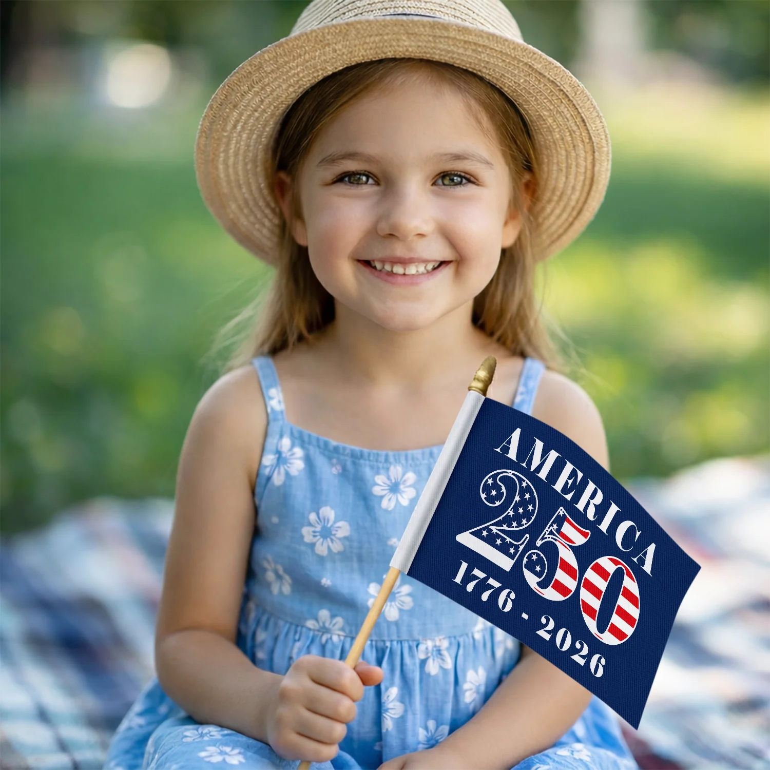 Personalized US 250th Anniversary 1776-2026 Patriotic Handheld Flag CH07 911846 - Image 3