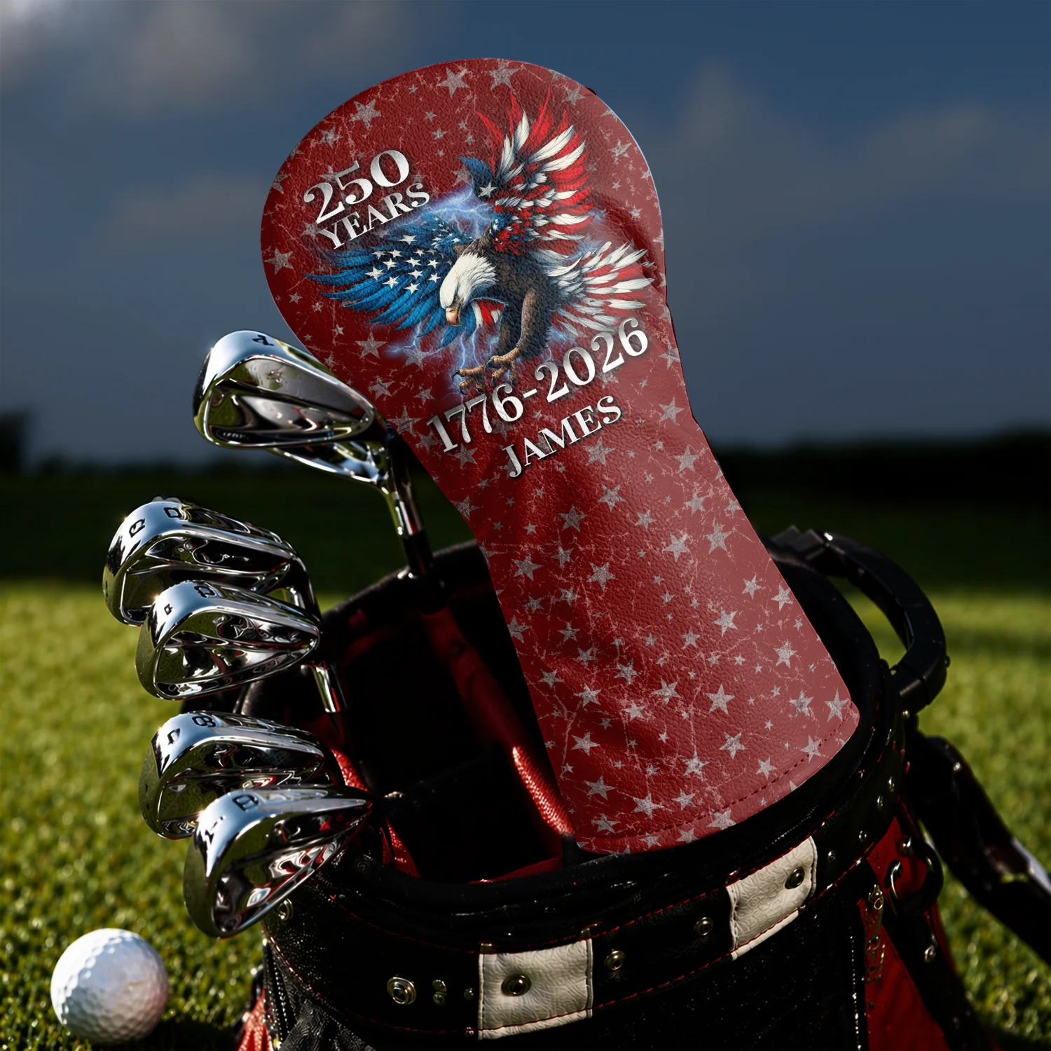 Personalized US 250th Anniversary Eagle Patriotic American 1776-2026 Golf Head Cover HA75 921304 - Image 3