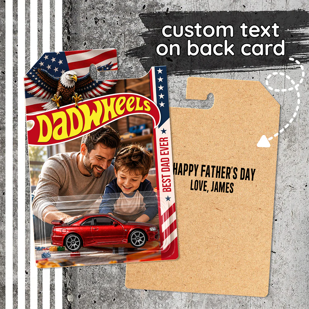 Personalized US Flag Dad Wheels Gift For Father's Day HA75 921542 - Image 2