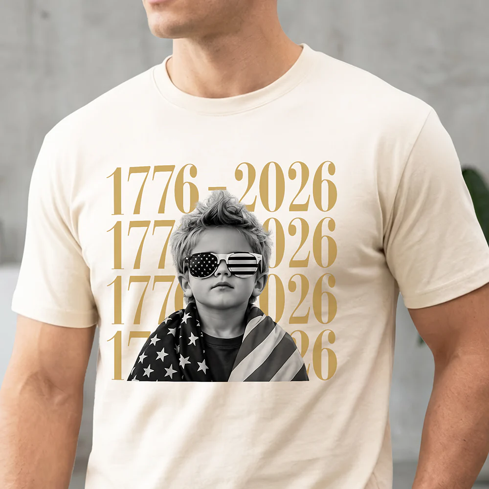 Personalized Vintage Photo USA 250th Anniversary Comfort Shirt - Patriotic Gift for Family HA75 921580 - Image 7