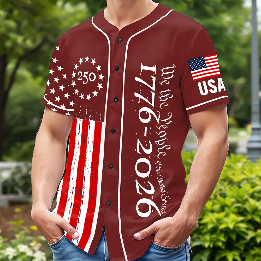 Personalized We The People US 250 1776-2026 America Flag Baseball Jersey CH07 911300 - Image 4