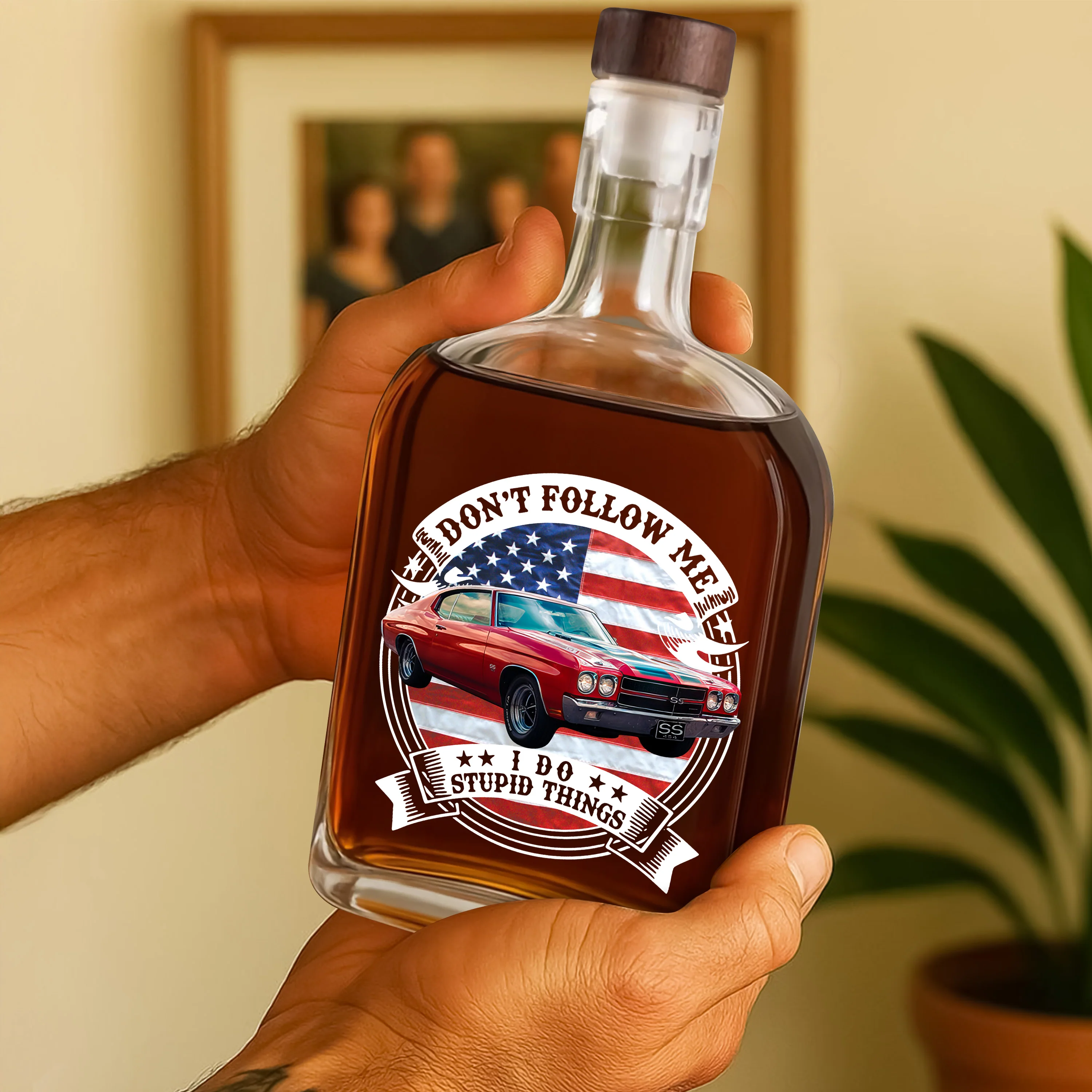 This Is How I Roll - Custom Photo Classic Car Whiskey Bottle CH07 899042 - Image 4