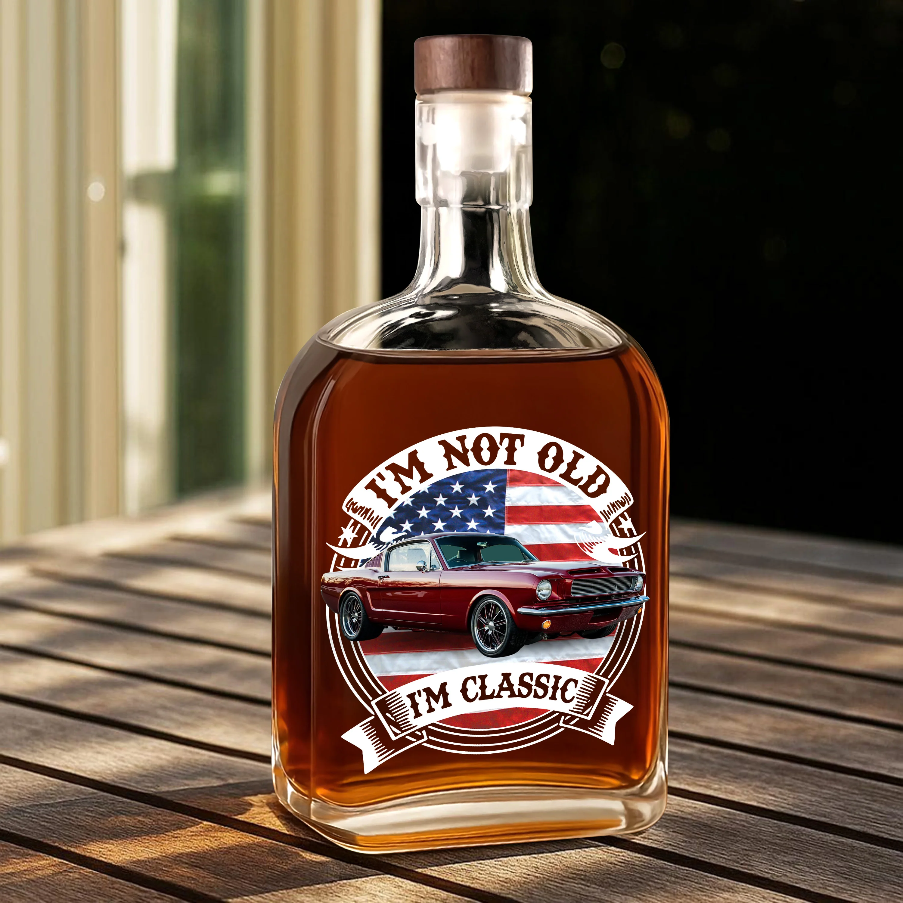 This Is How I Roll - Custom Photo Classic Car Whiskey Bottle CH07 899042 - Image 5