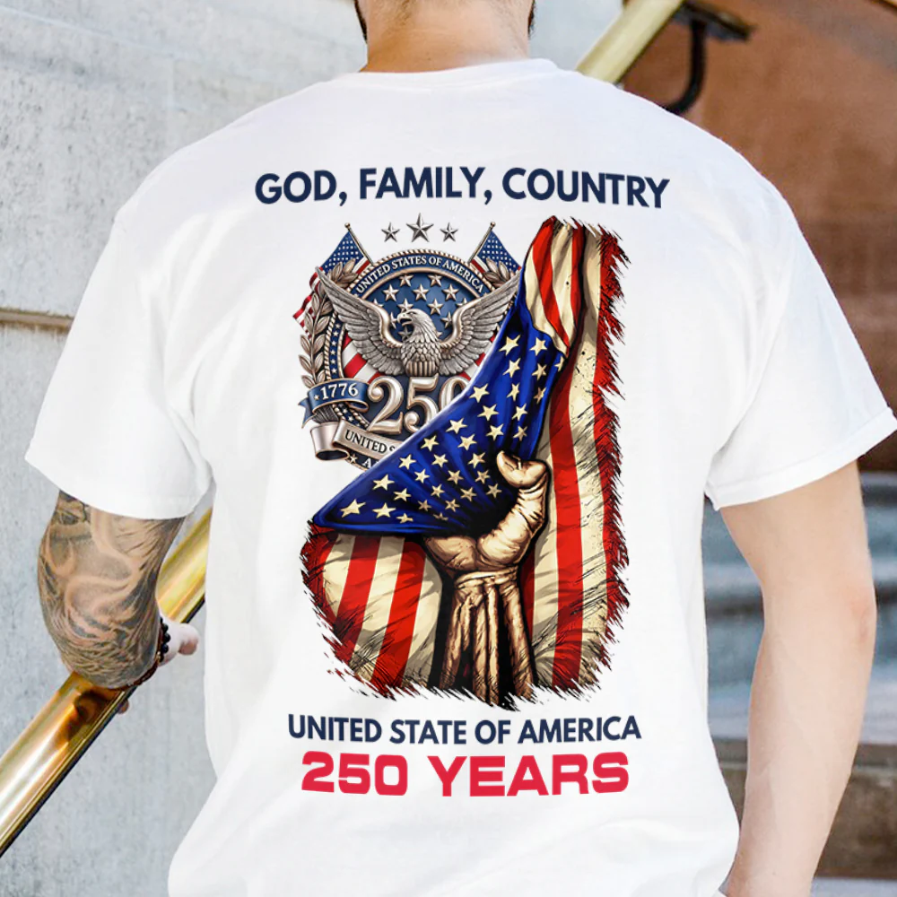 United State Of America Back White Shirt TH10 898675 - Image 3